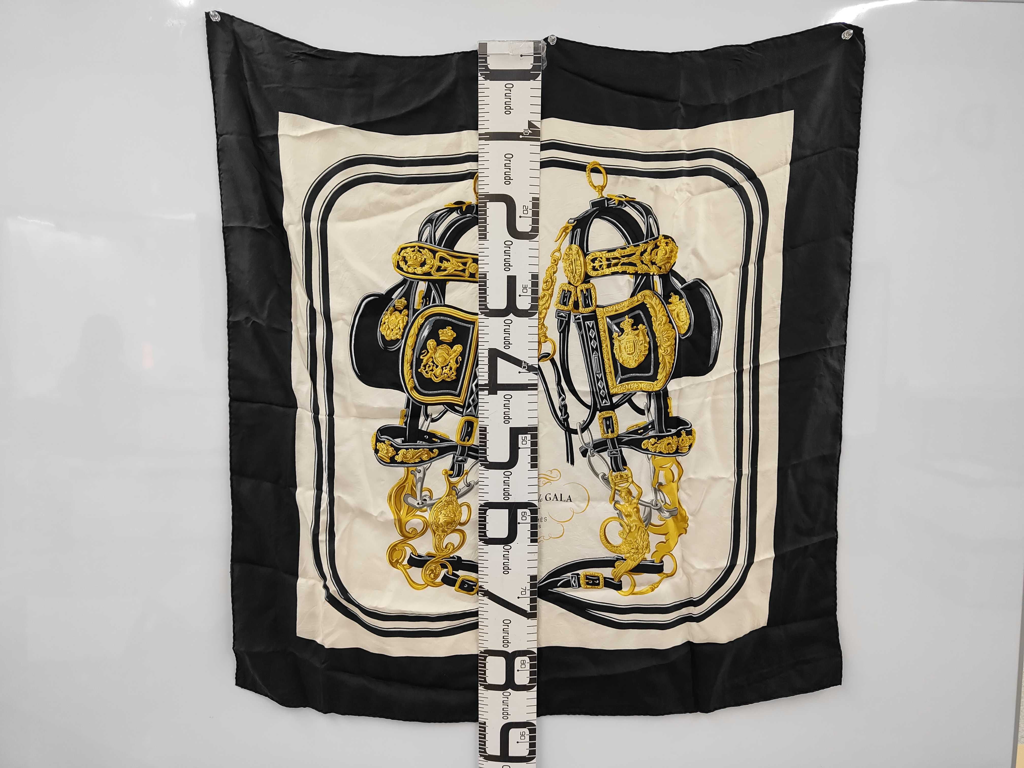 Hermes Brides de Gala Silk Twill Scarf 90