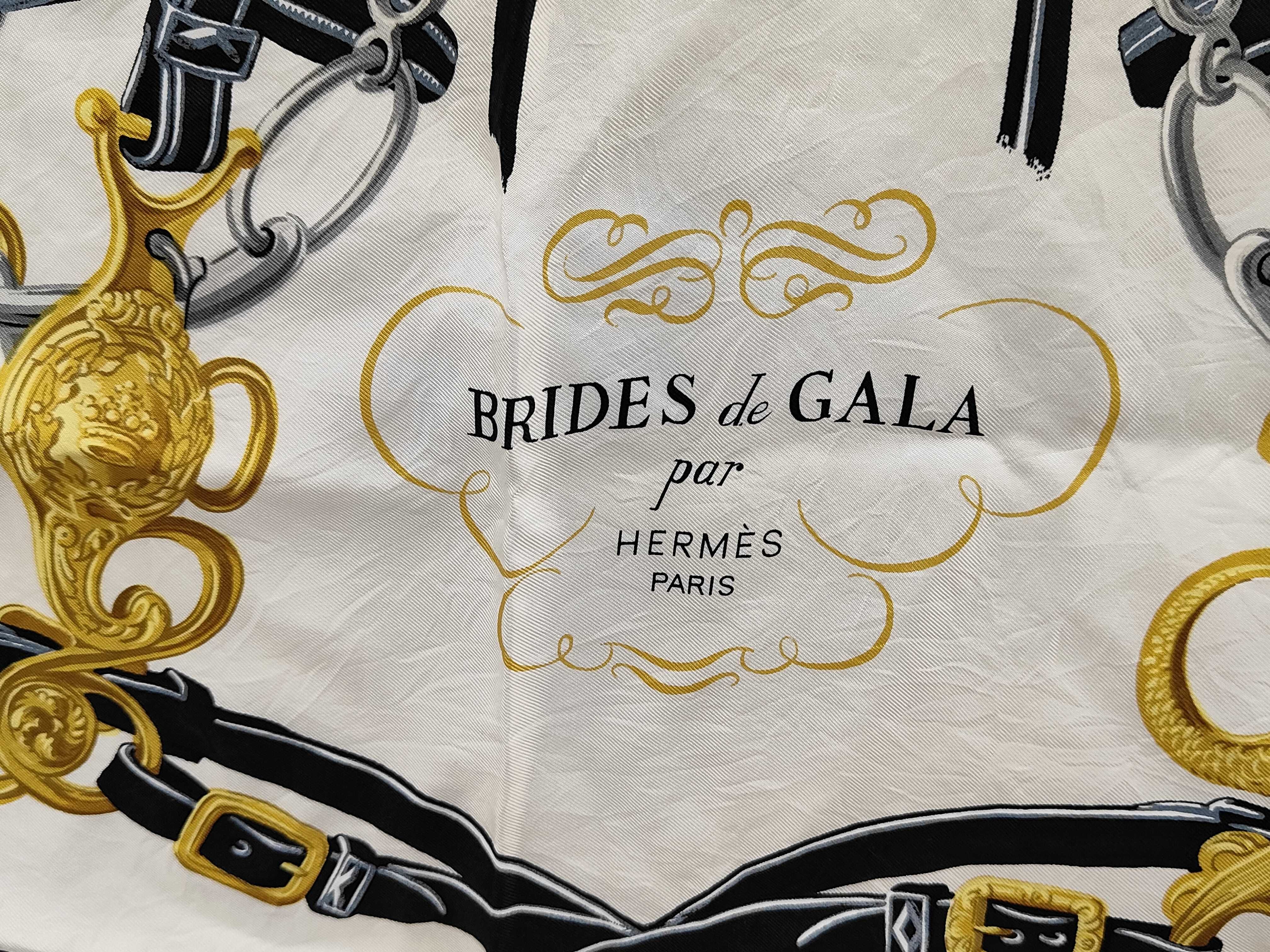 Hermes Brides de Gala Silk Twill Scarf 90
