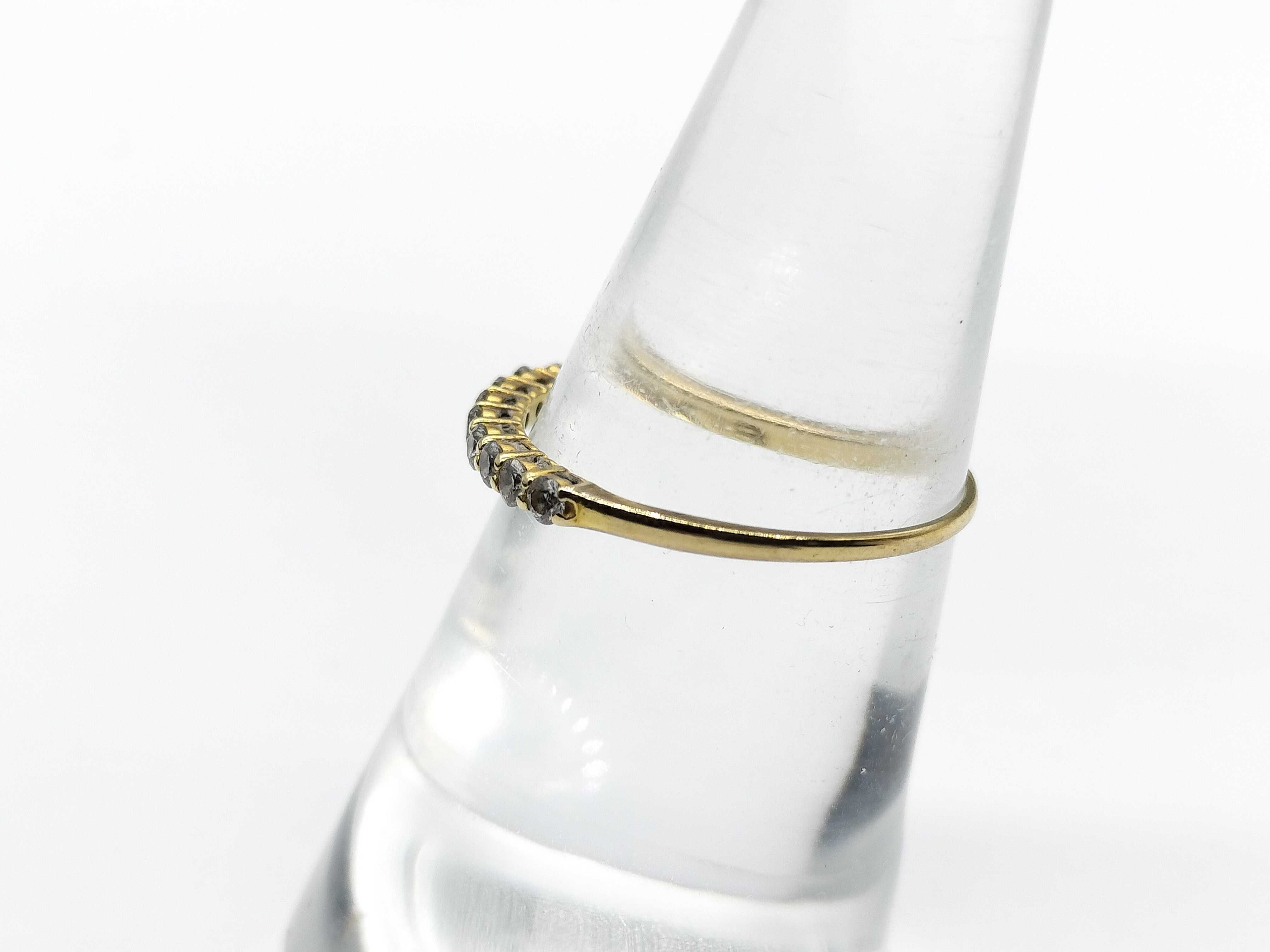 18K Yellow Gold and Salt and Pepper Diamond Half-Eternity Band