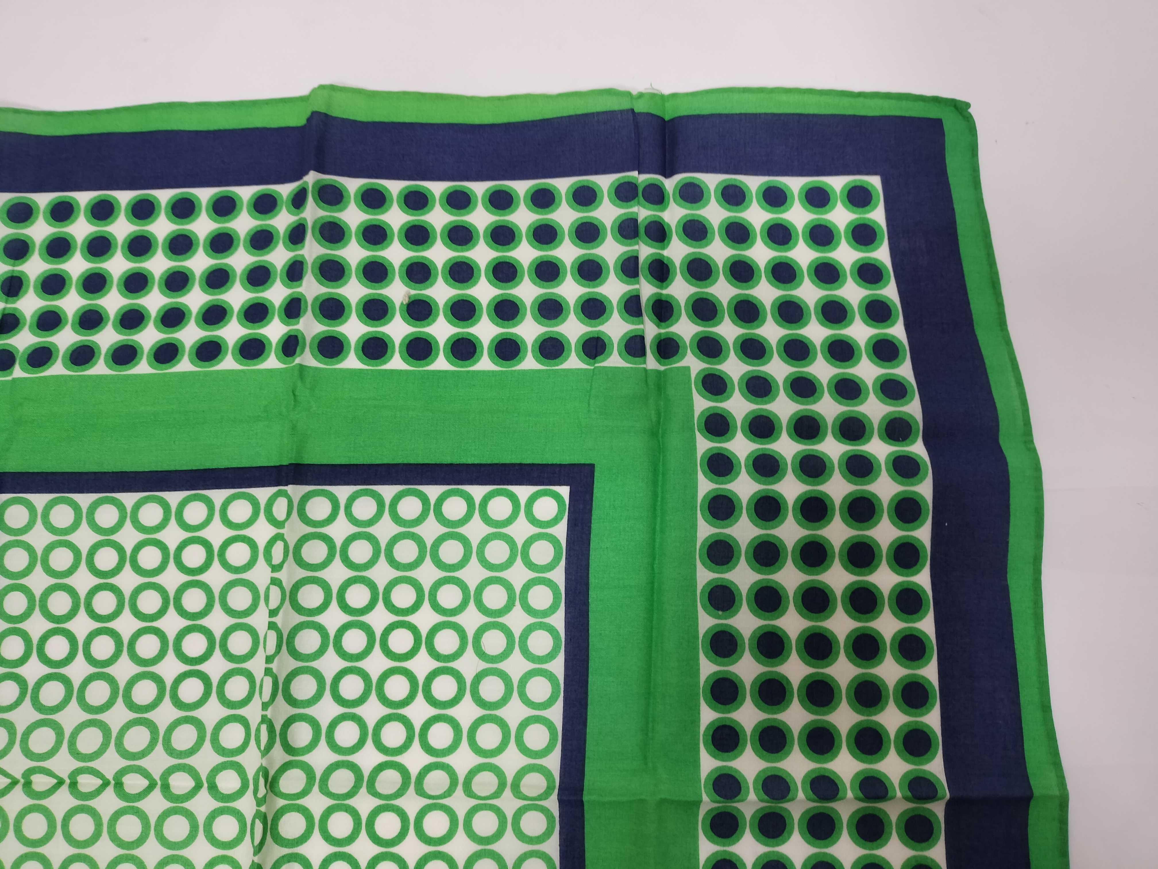 Yves Saint Laurent Geometric Concentric Square Silk Scarf