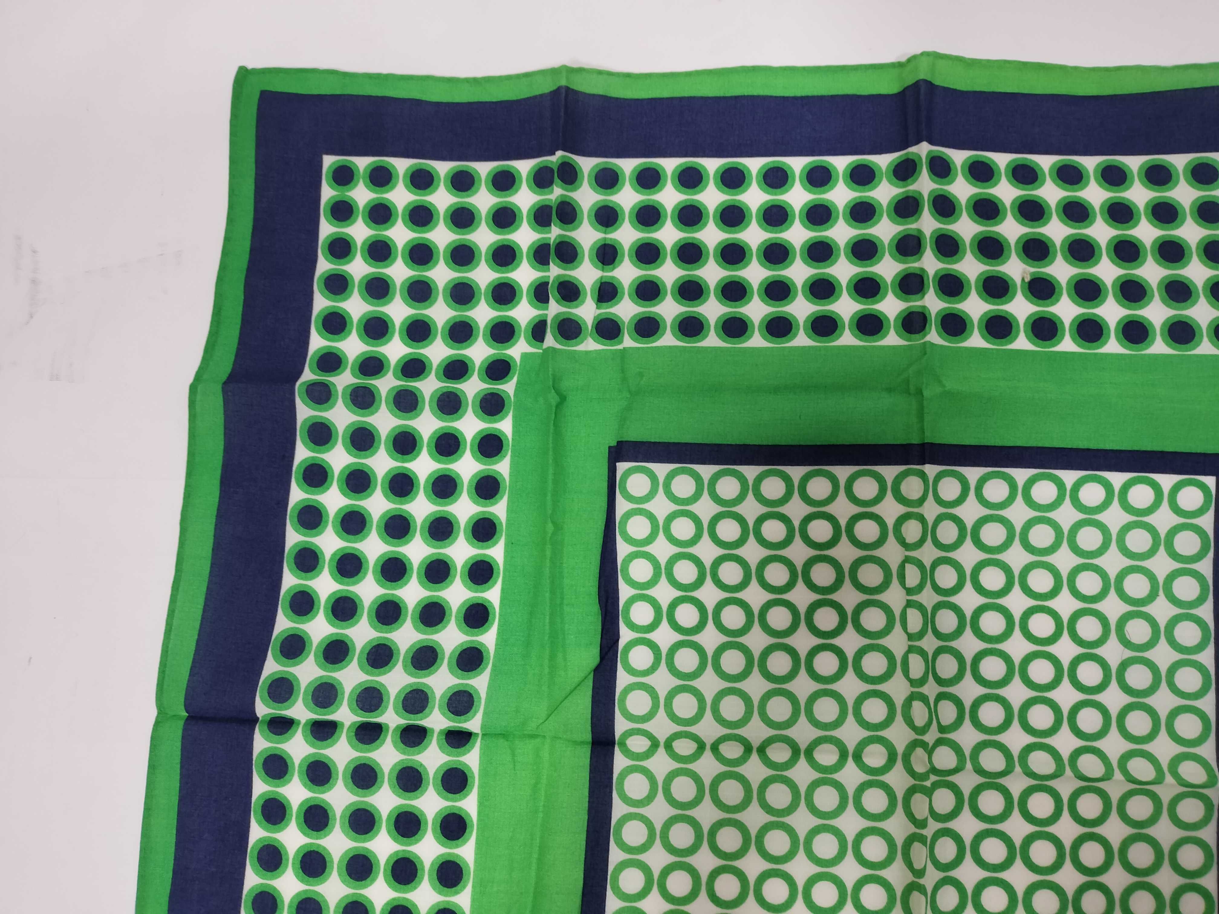 Yves Saint Laurent Geometric Concentric Square Silk Scarf