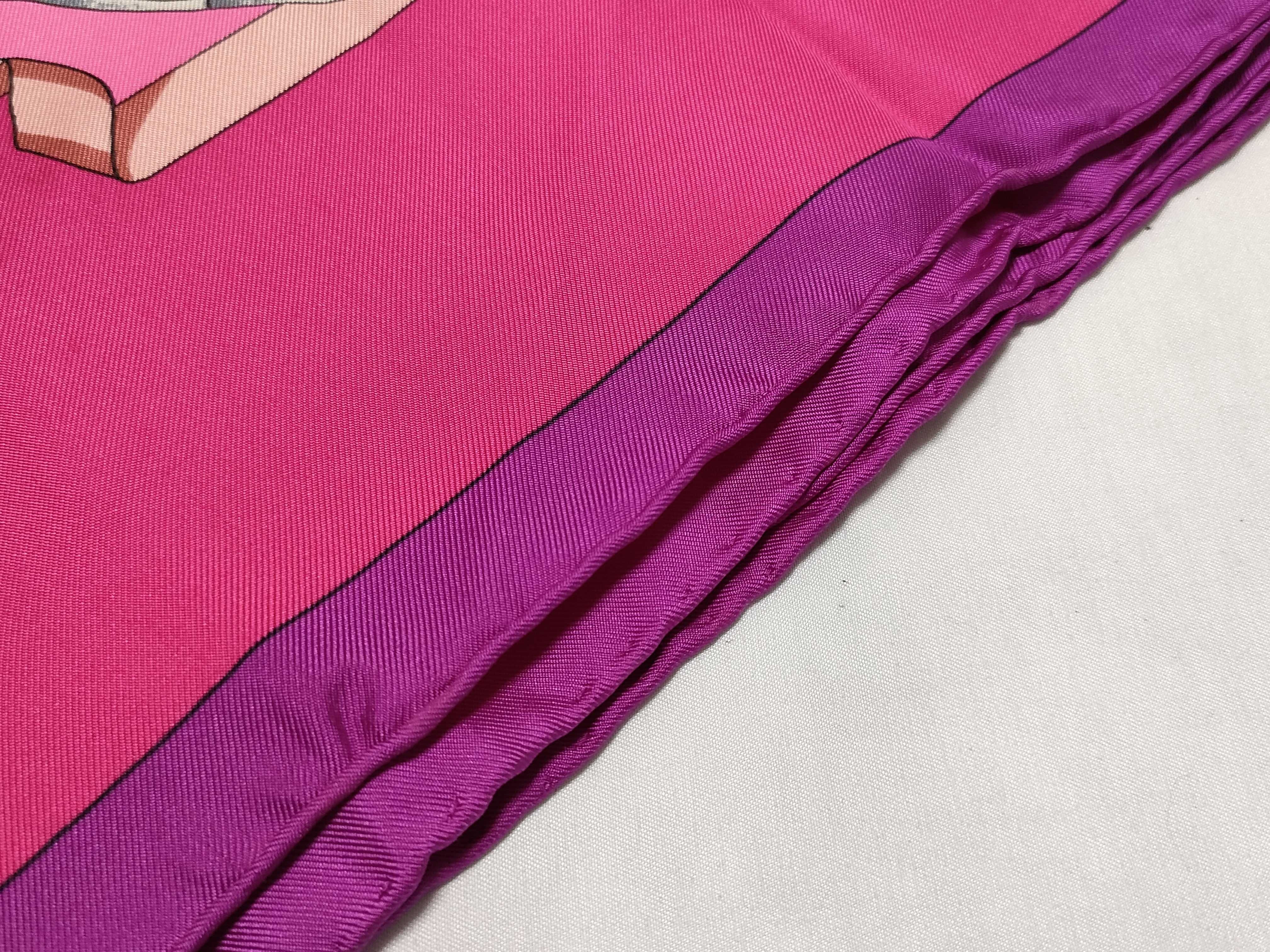 Hermes Hello Dolly Silk Scarf Designed by Loic Dubigeon