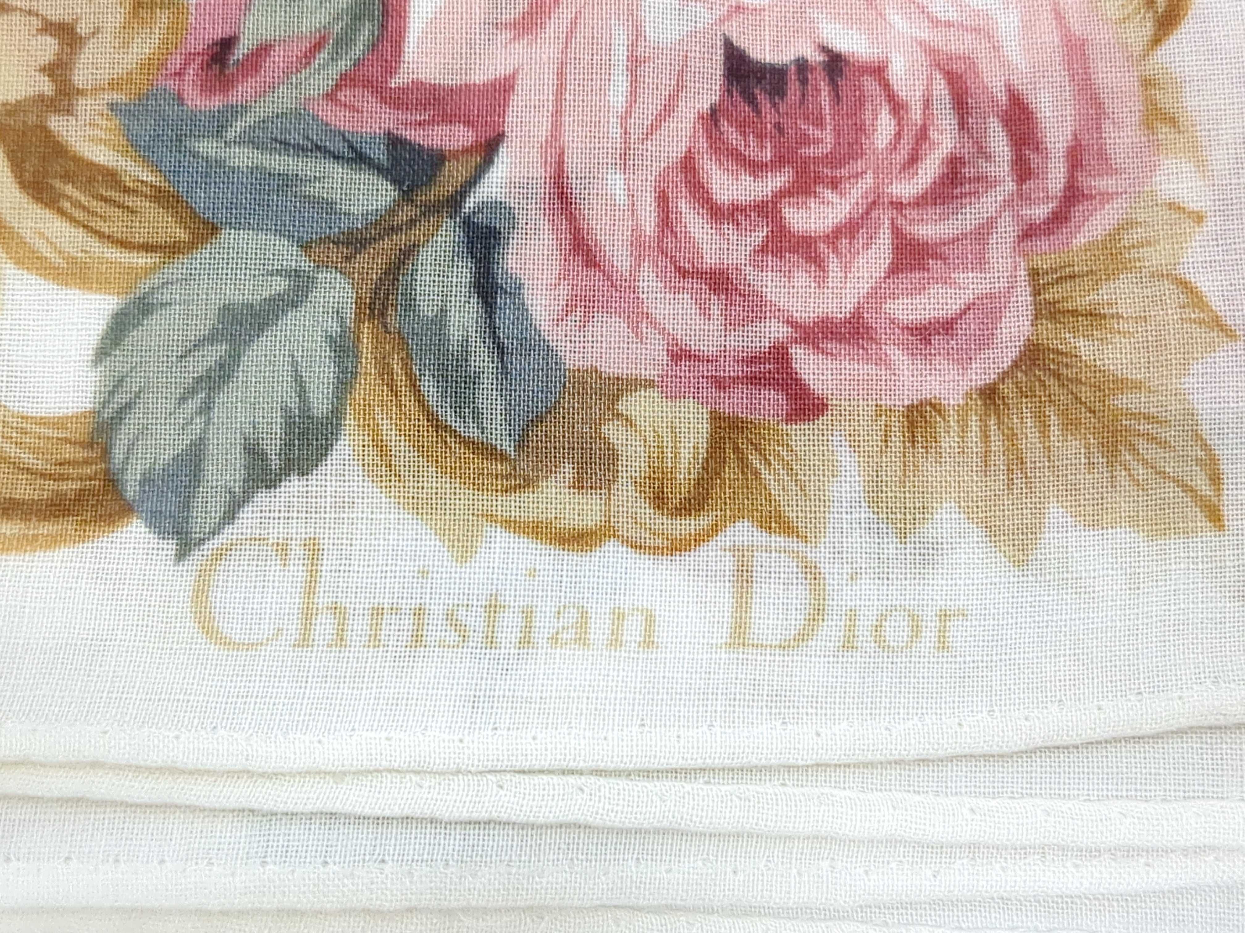 Five Vintage Designer Scarves Fendi and Christian Dior