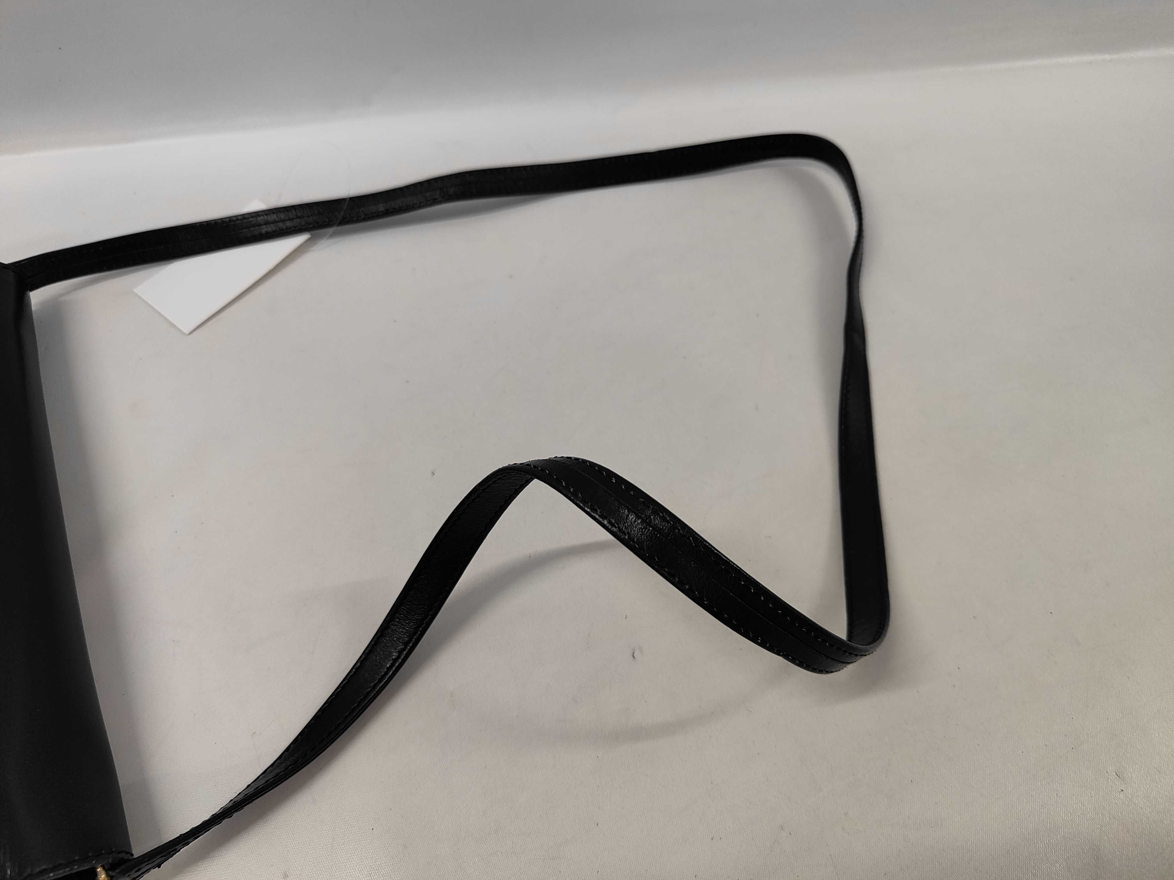 Vintage Lanvin Black Leather Mother and Child Envelope Shoulder Bag