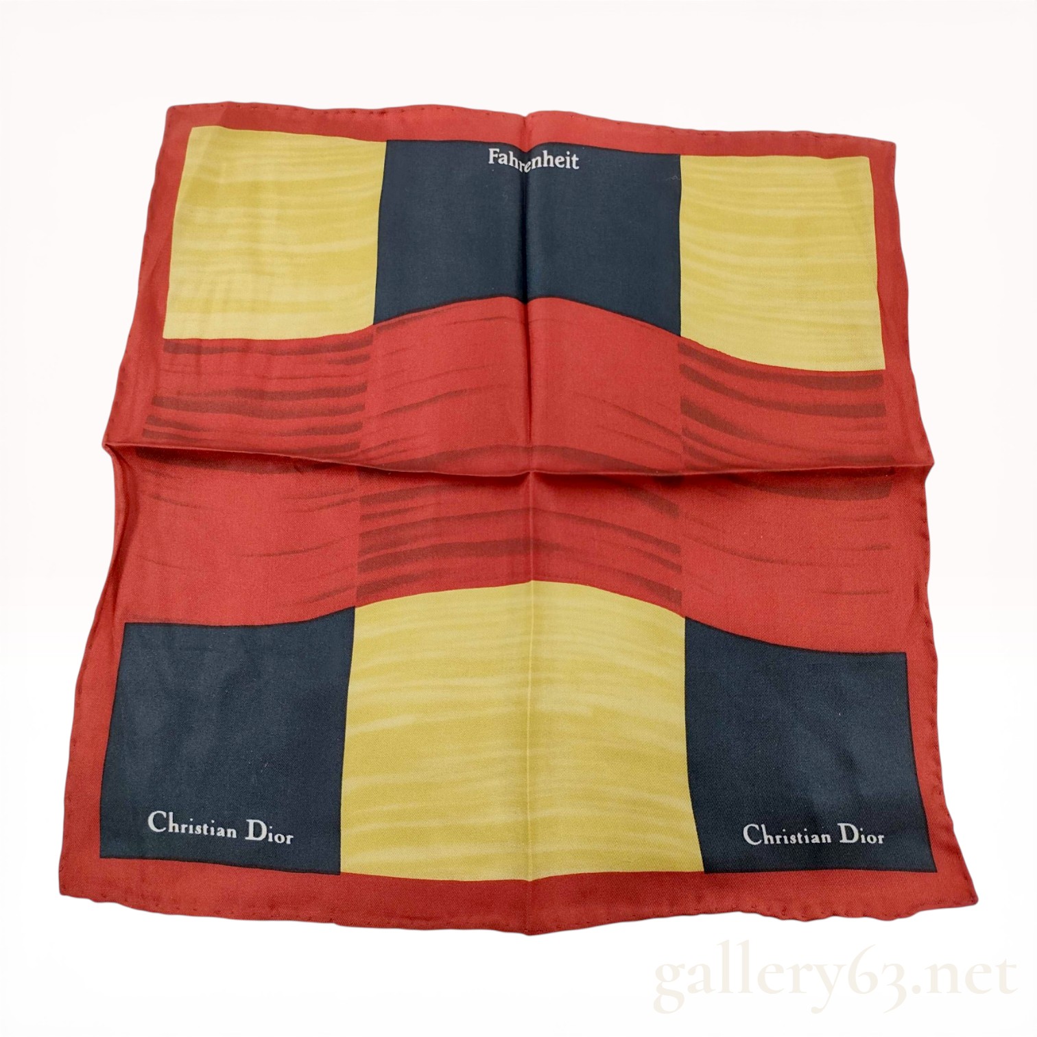 Christian Dior Fahrenheit Silk Pocket Square