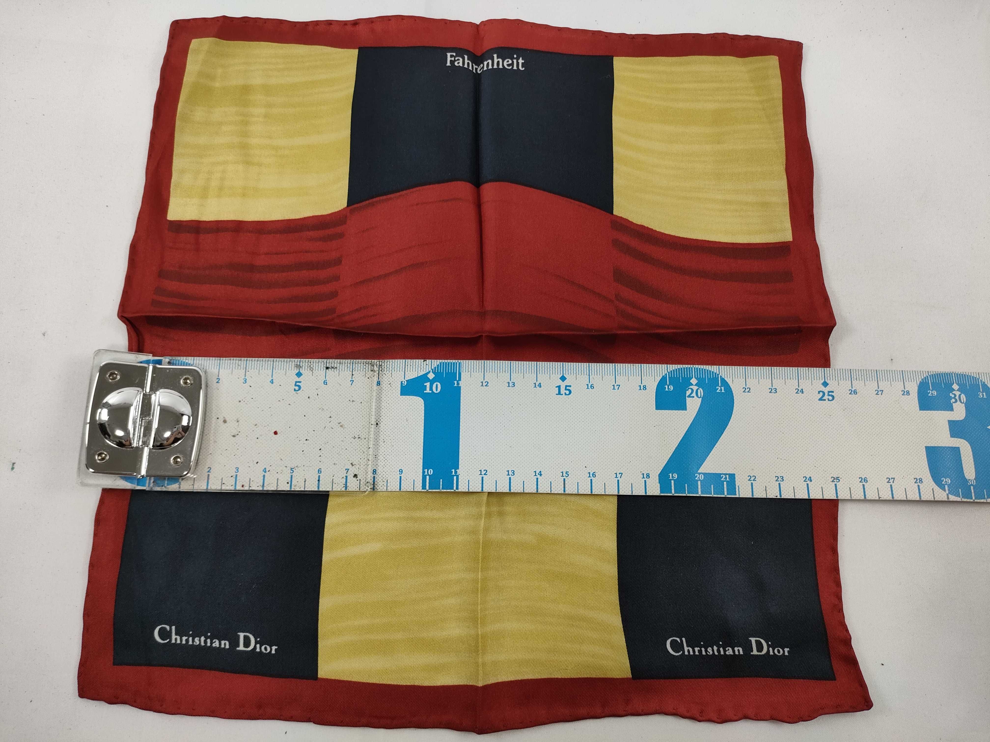 Christian Dior Fahrenheit Silk Pocket Square