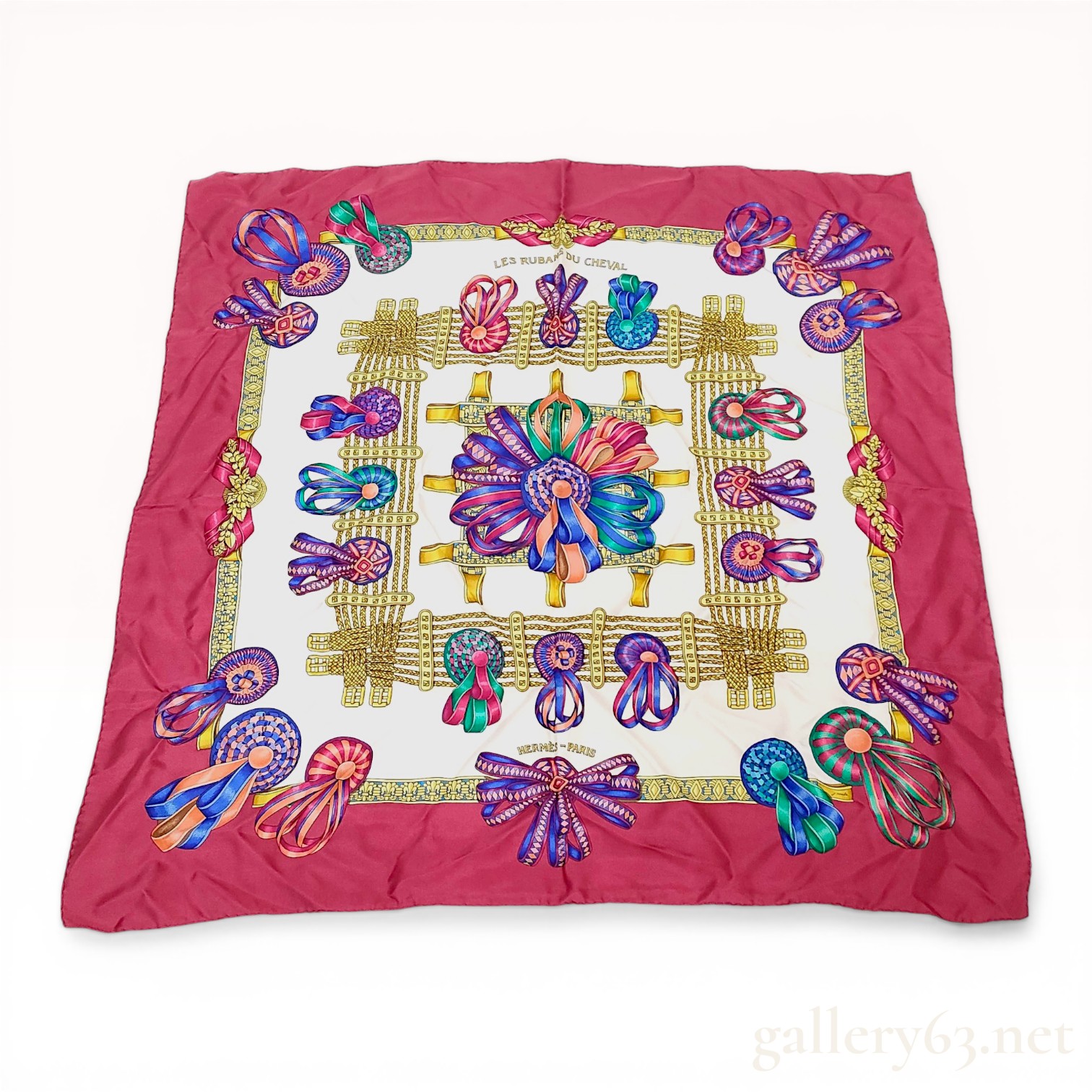 Hermes Les Rubans du Cheval Silk Twill Scarf