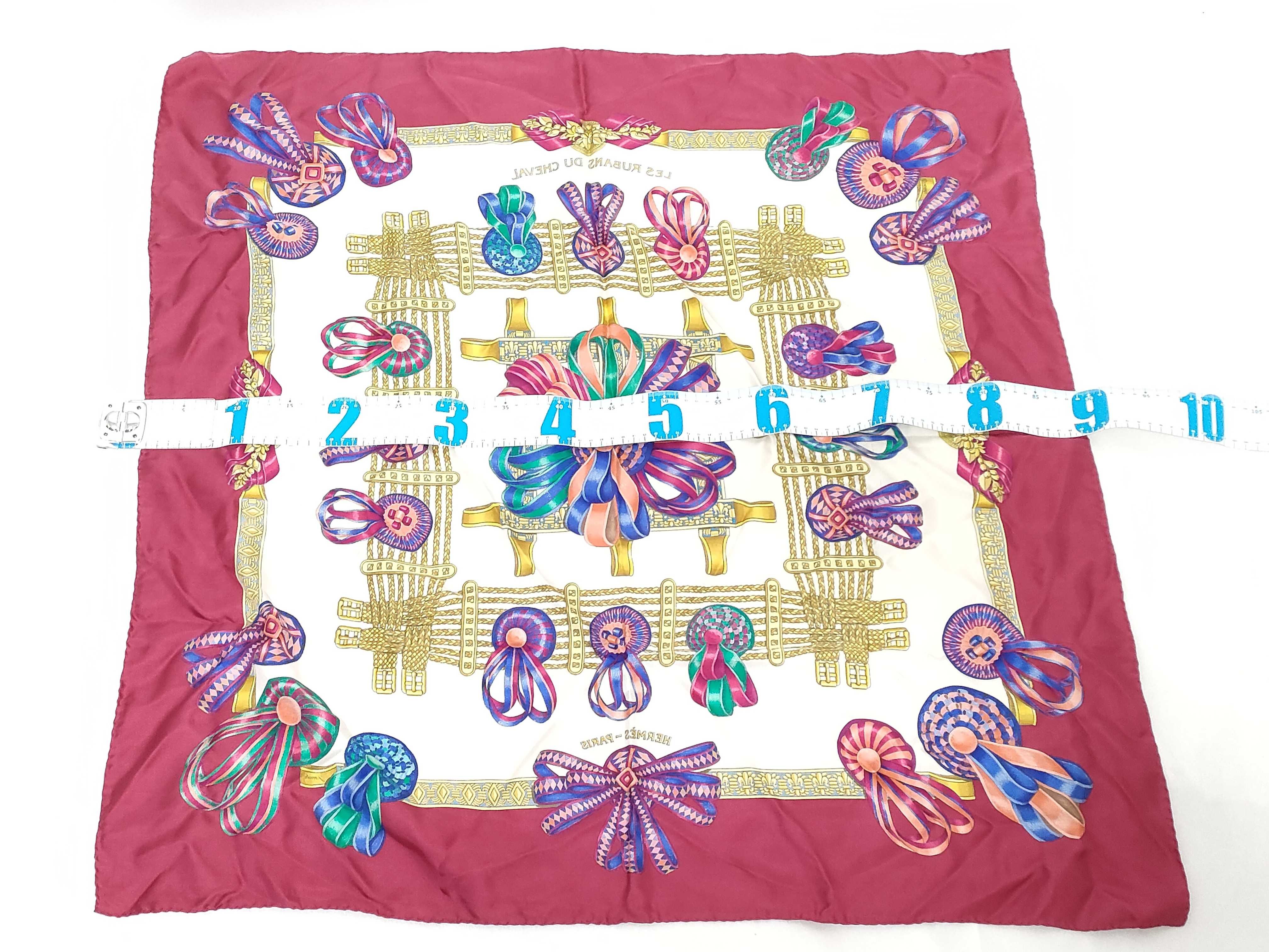 Hermes Les Rubans du Cheval Silk Twill Scarf