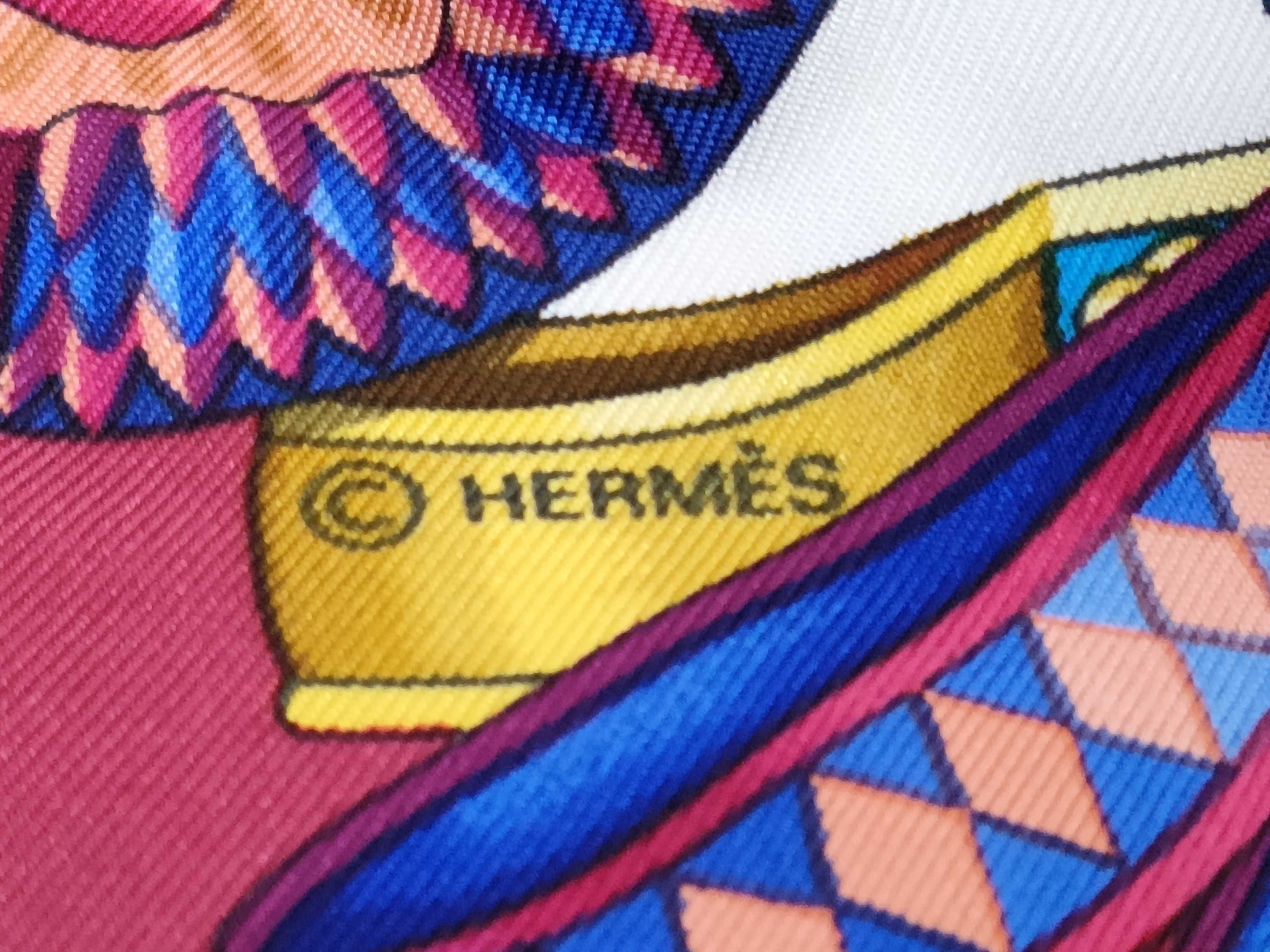 Hermes Les Rubans du Cheval Silk Twill Scarf