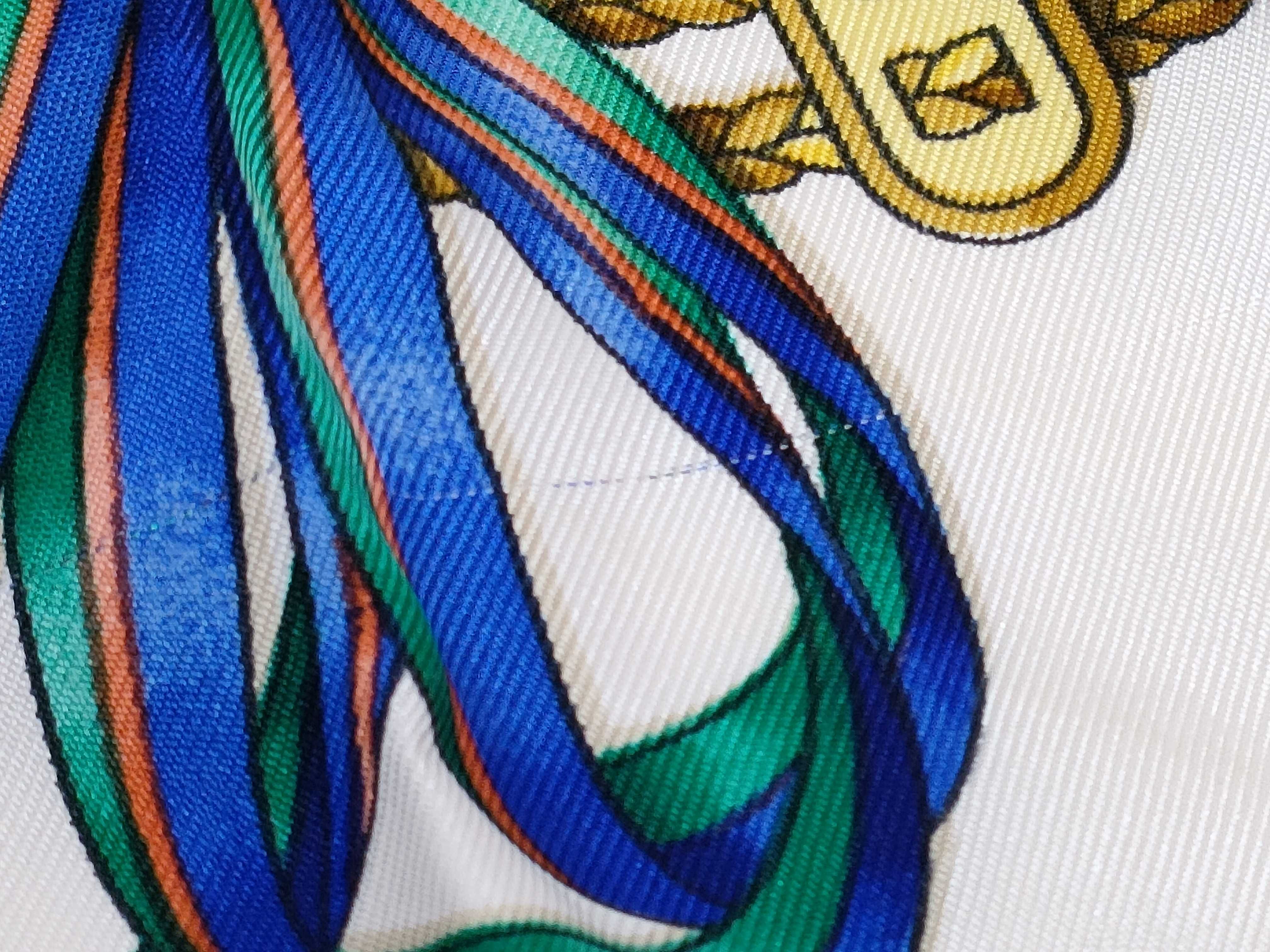 Hermes Les Rubans du Cheval Silk Twill Scarf
