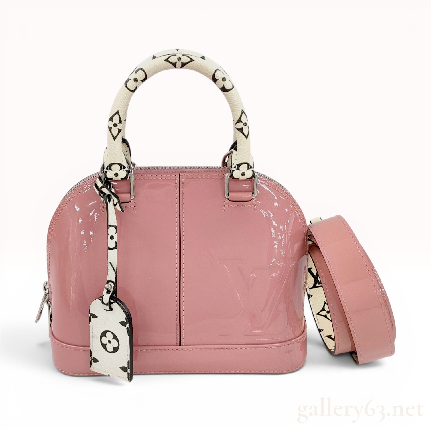 Louis Vuitton Rose Blush Monogram Vernis Alma BB Handbag
