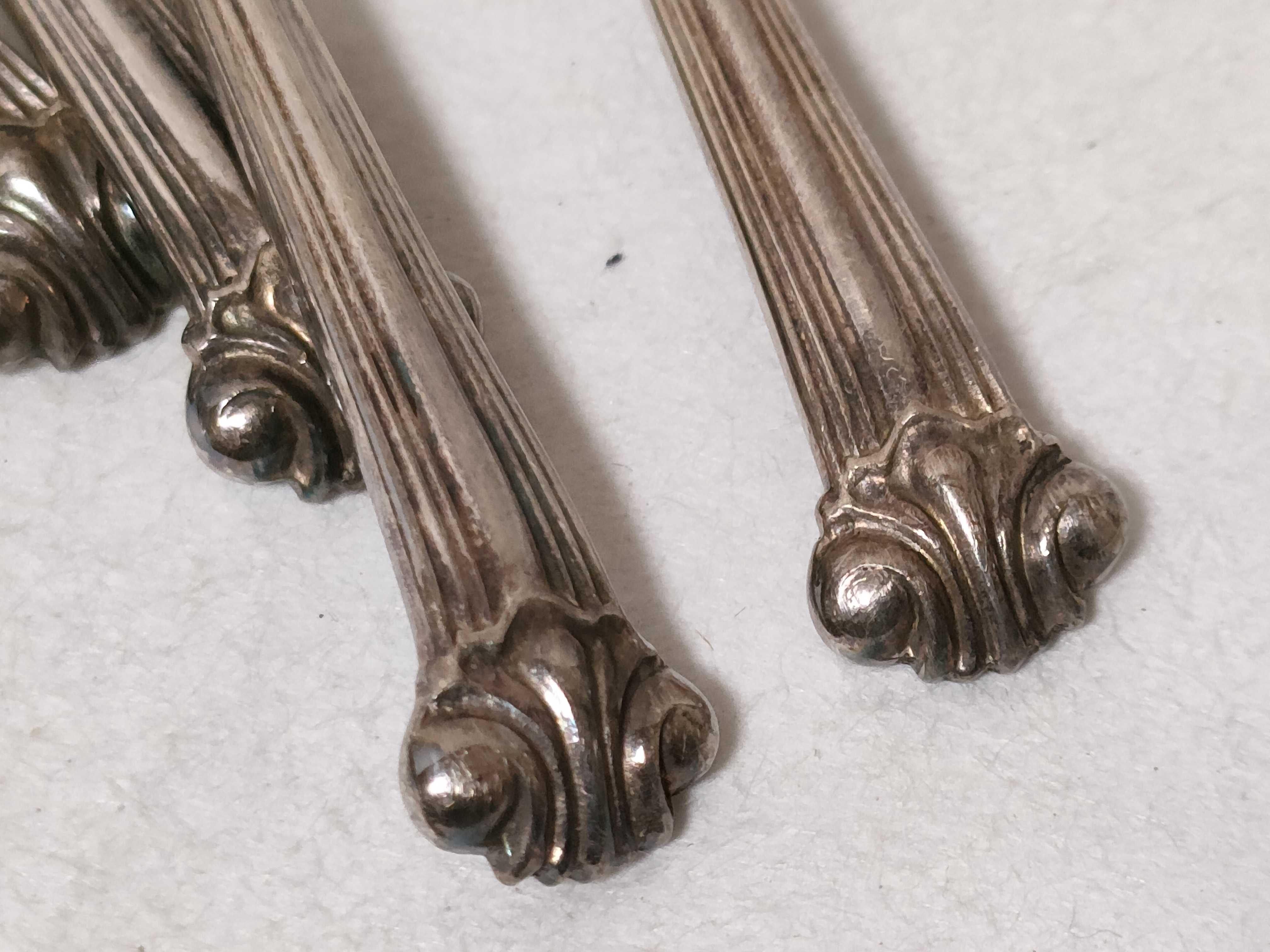 A Set of Ikoma Shoten Japanese Pure Silver Demitasse Spoons