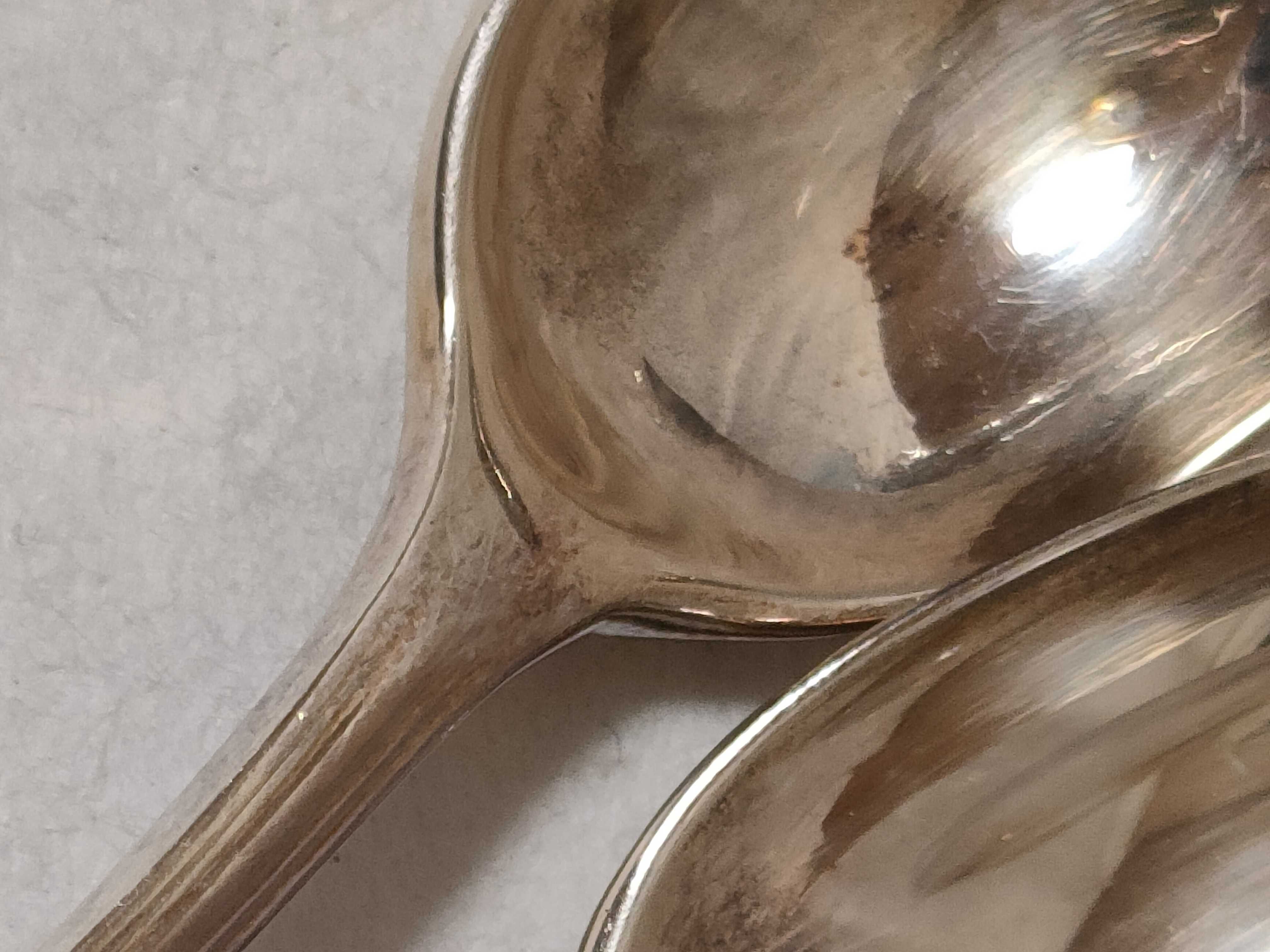 A Set of Ikoma Shoten Japanese Pure Silver Demitasse Spoons