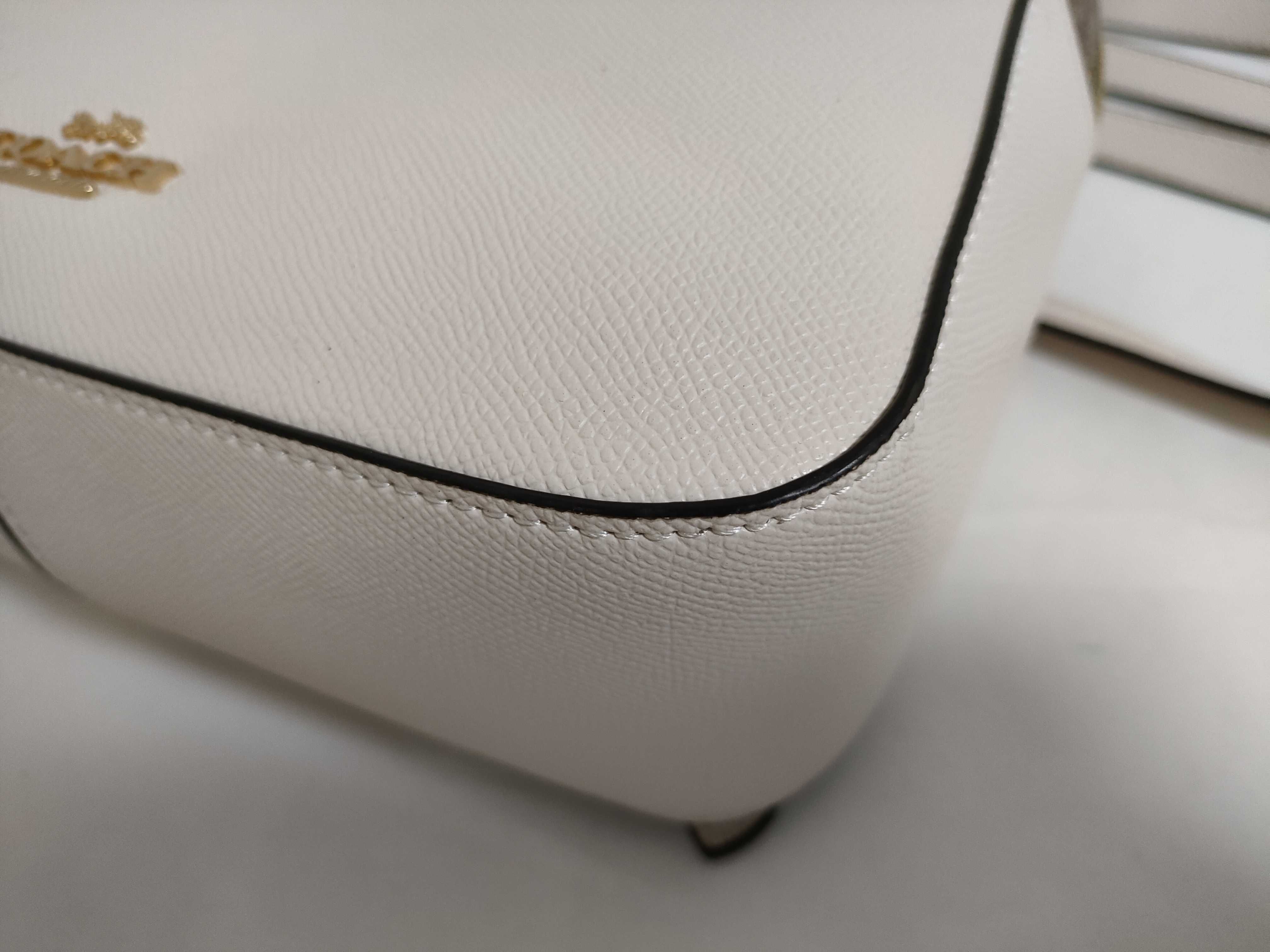 Coach Jordyn Backpack in Signature Canvas and Chalk Leather