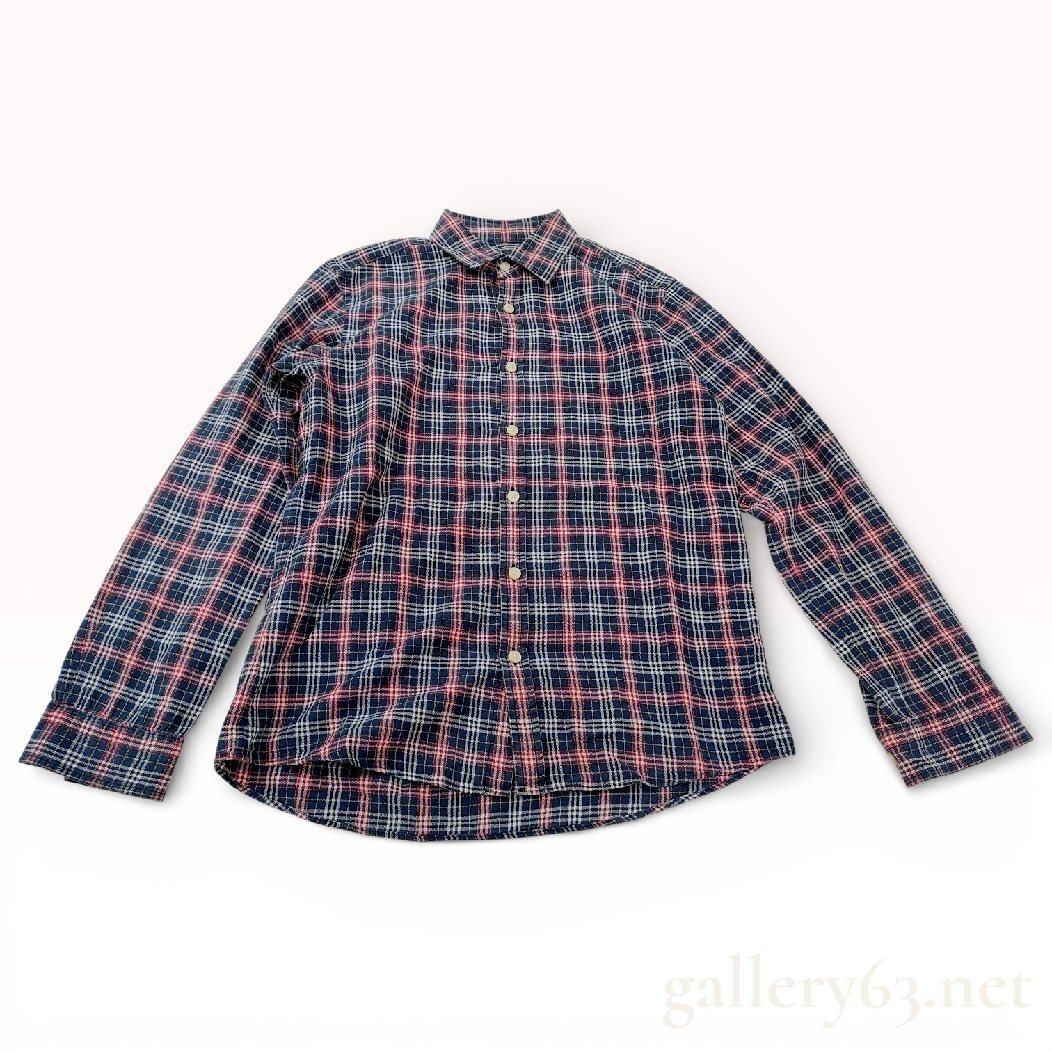 Burberry Black Label Plaid Cotton Long-Sleeve Button-Up Shirt