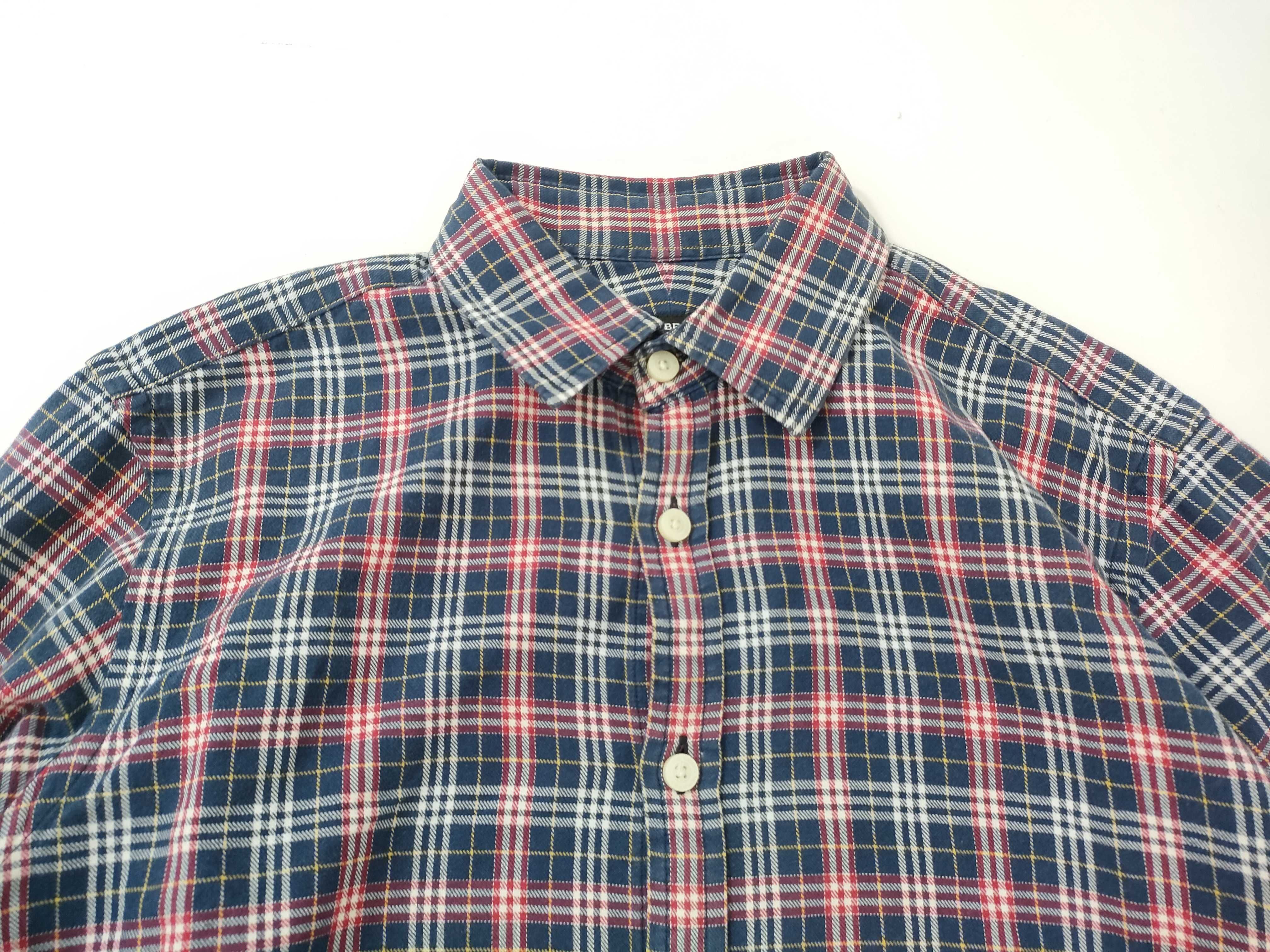 Burberry Black Label Plaid Cotton Long-Sleeve Button-Up Shirt