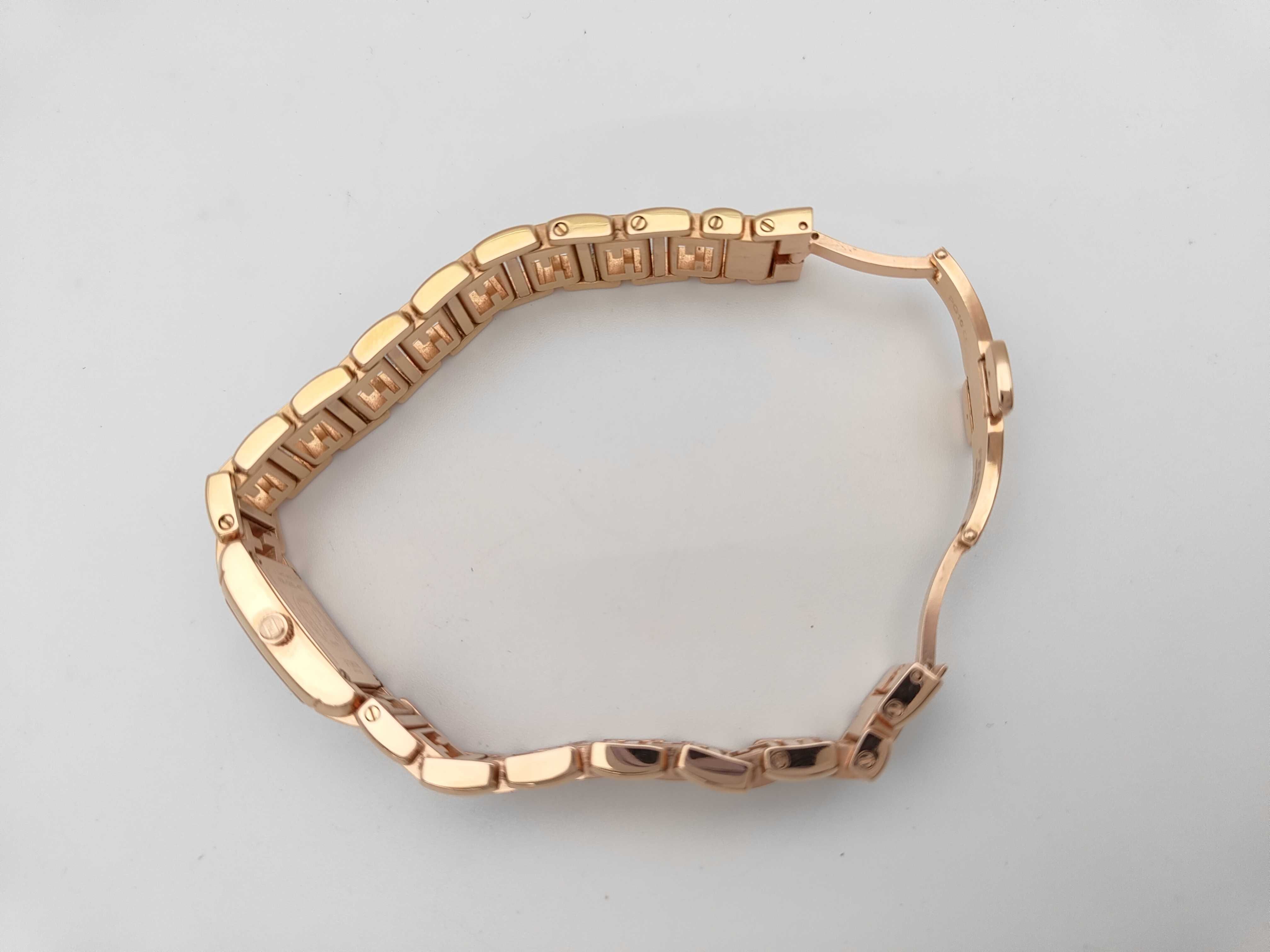 Fendi Orologi Classico Rose Gold-Tone Stainless Steel Watch 006-1200L-437 with Box
