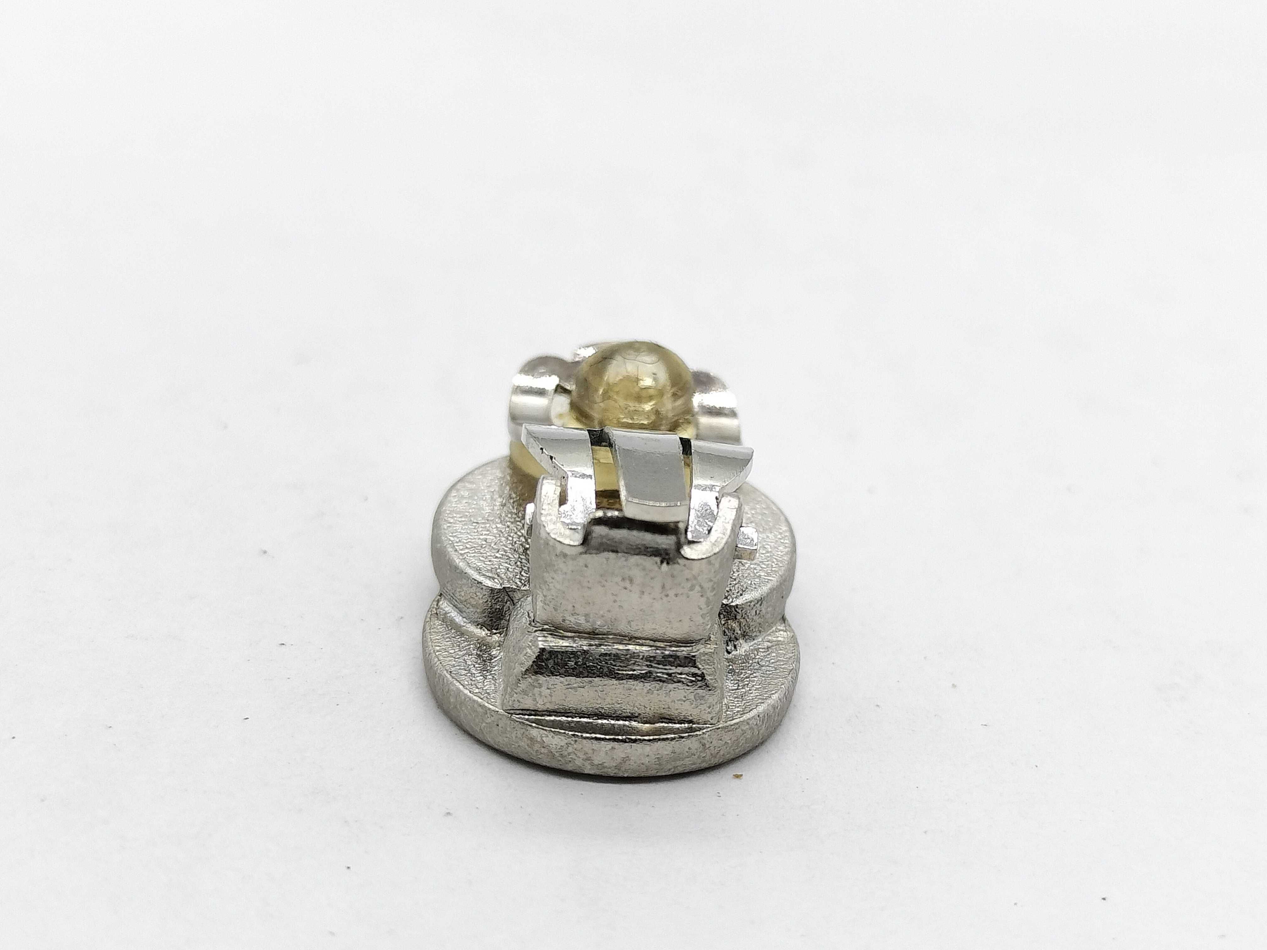 A Pair of Chanel Silver-Tone Double Disc Clip-On Earrings, Spring 1999