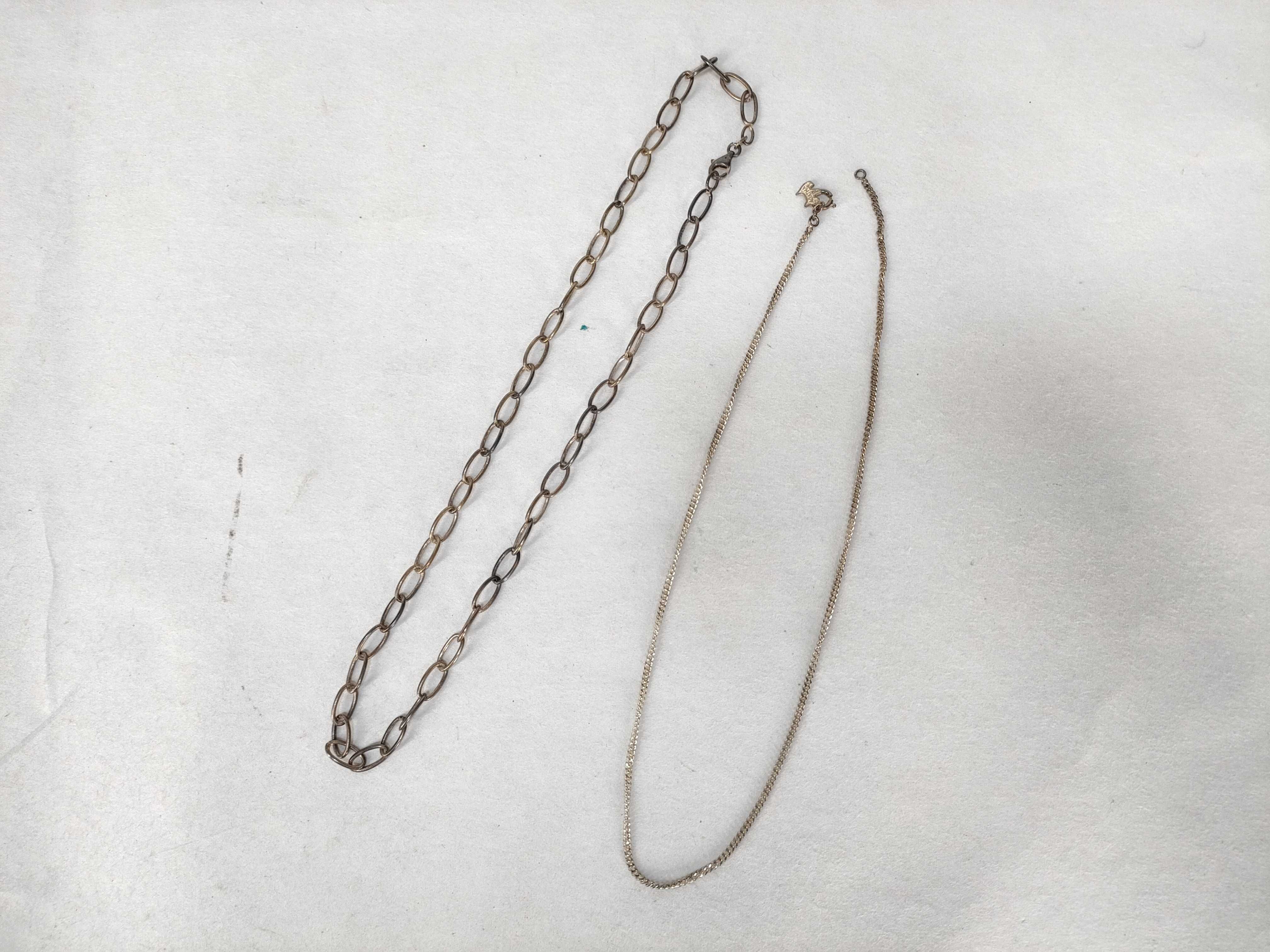 A Trio of Sterling Silver Necklaces