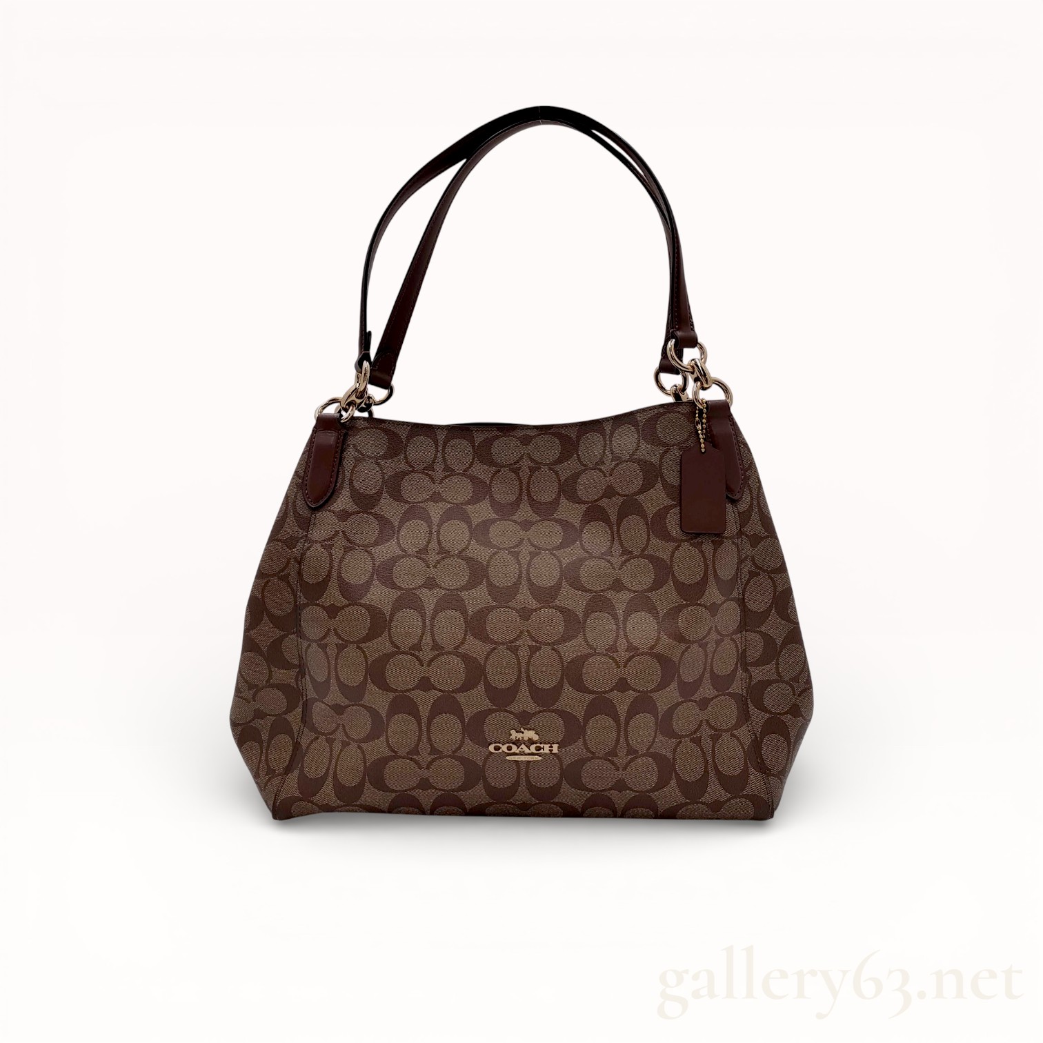 Coach Hallie Shoulder Bag in Signature Canvas