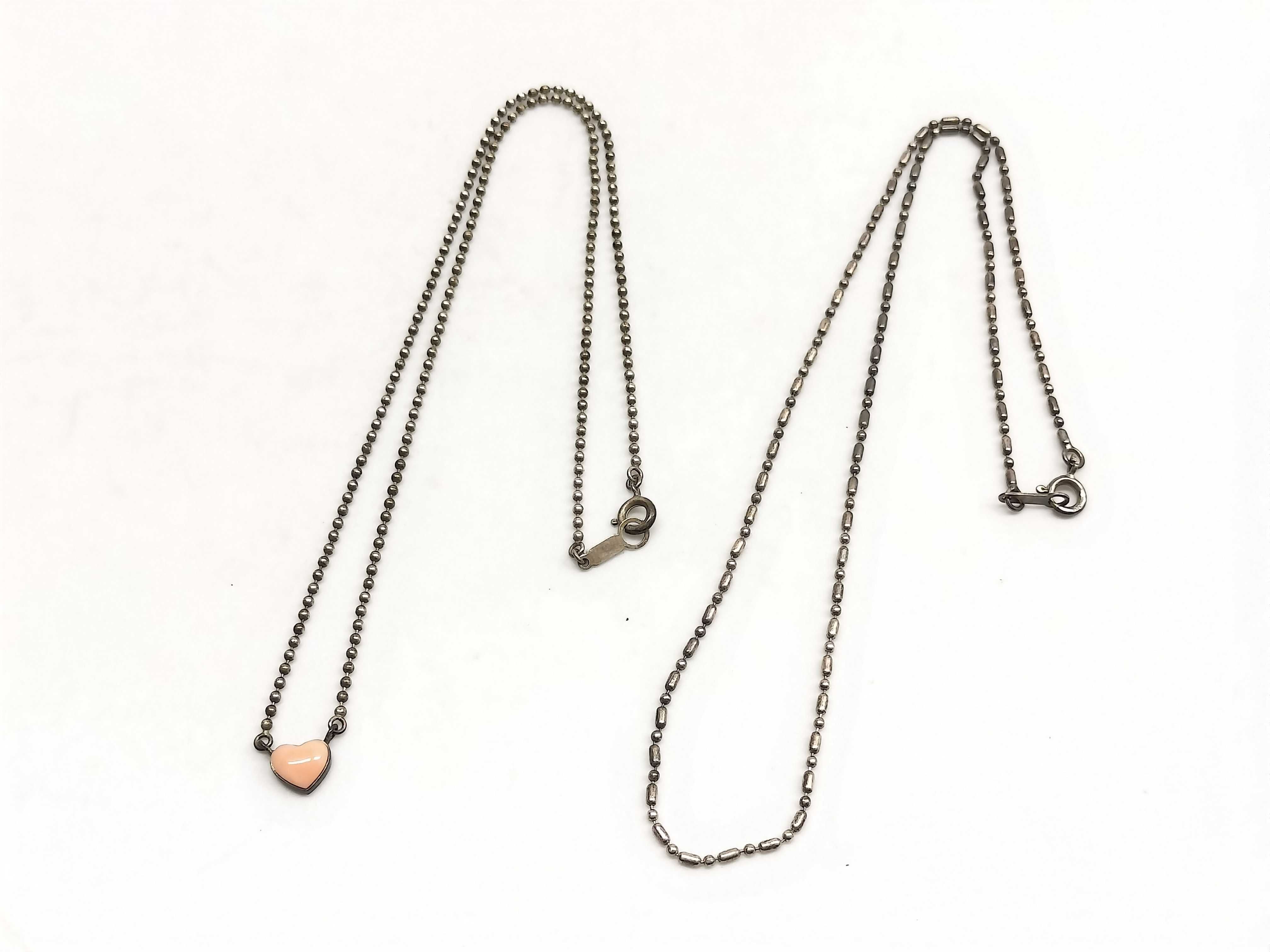 A Group of Sterling Silver and Vermeil Jewelry Including Pearl and Heart Pendants