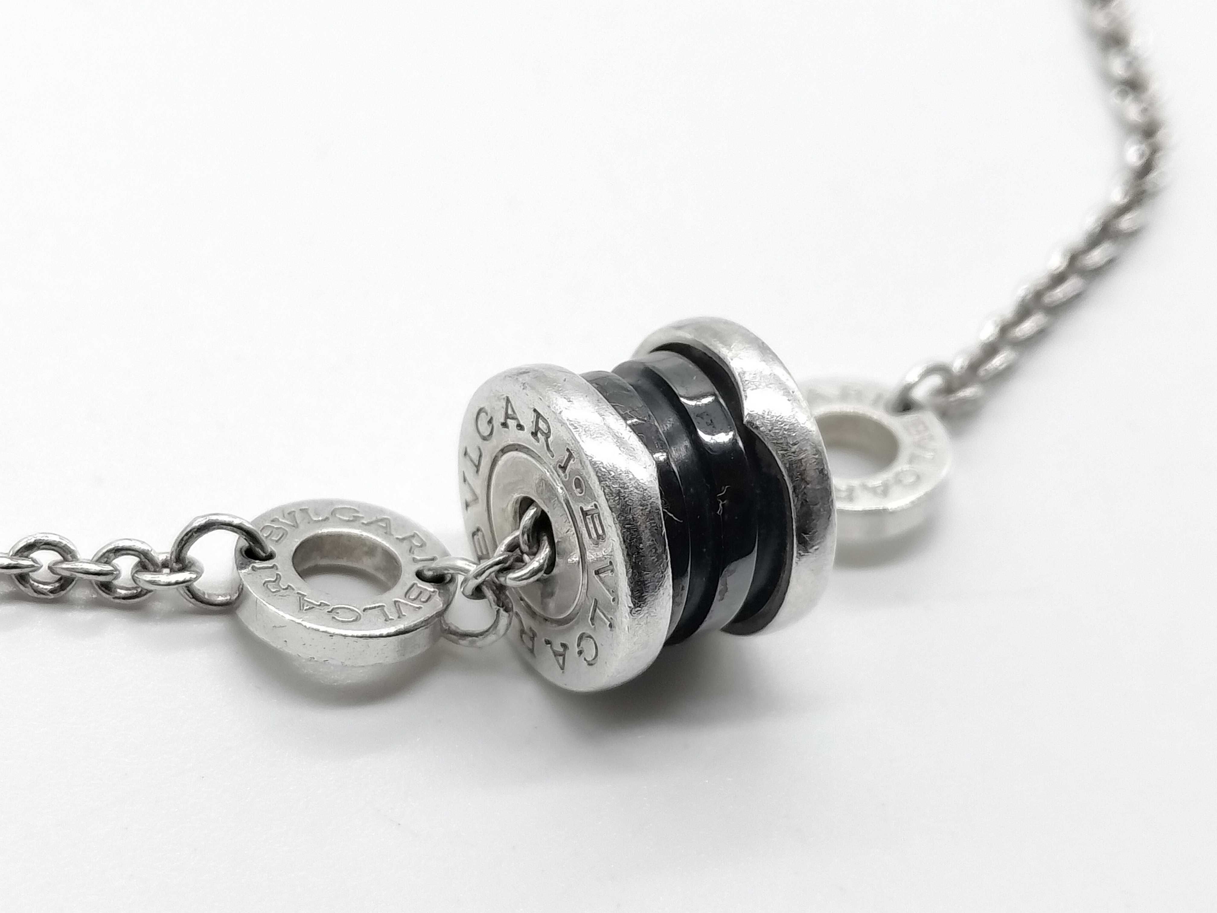 Bvlgari Save the Children Sterling Silver and Black Ceramic Bracelet