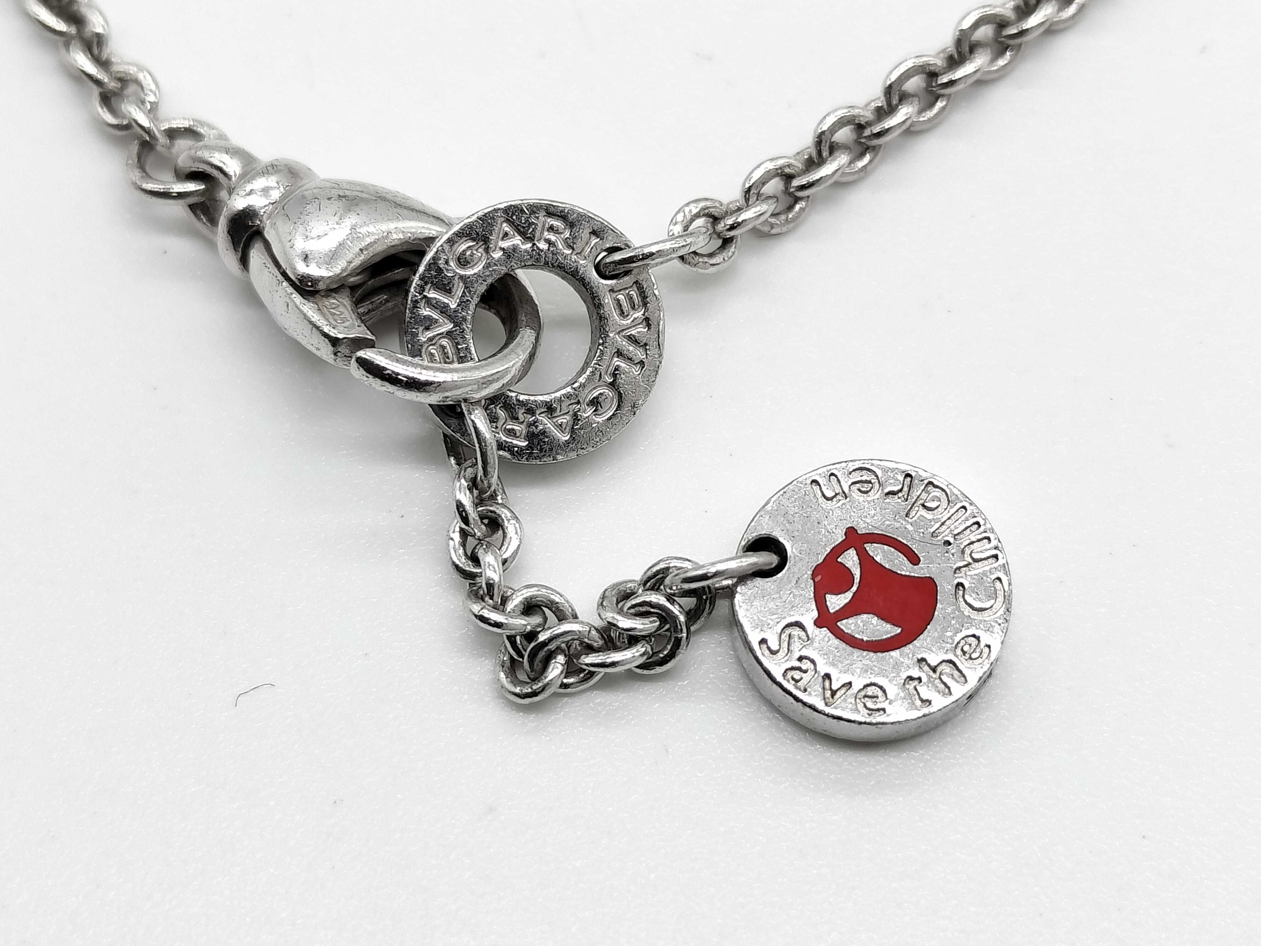 Bvlgari Save the Children Sterling Silver and Black Ceramic Bracelet