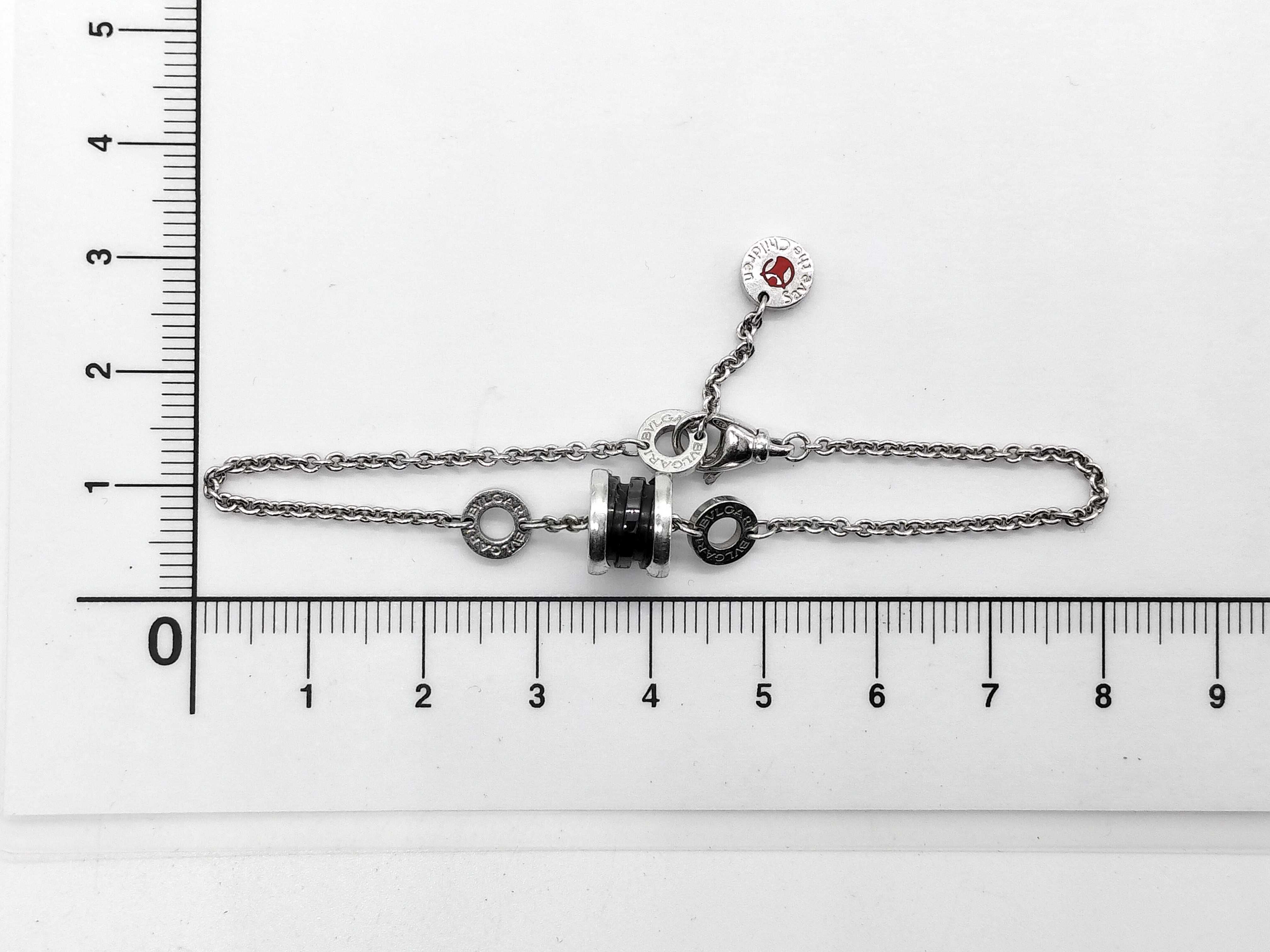 Bvlgari Save the Children Sterling Silver and Black Ceramic Bracelet