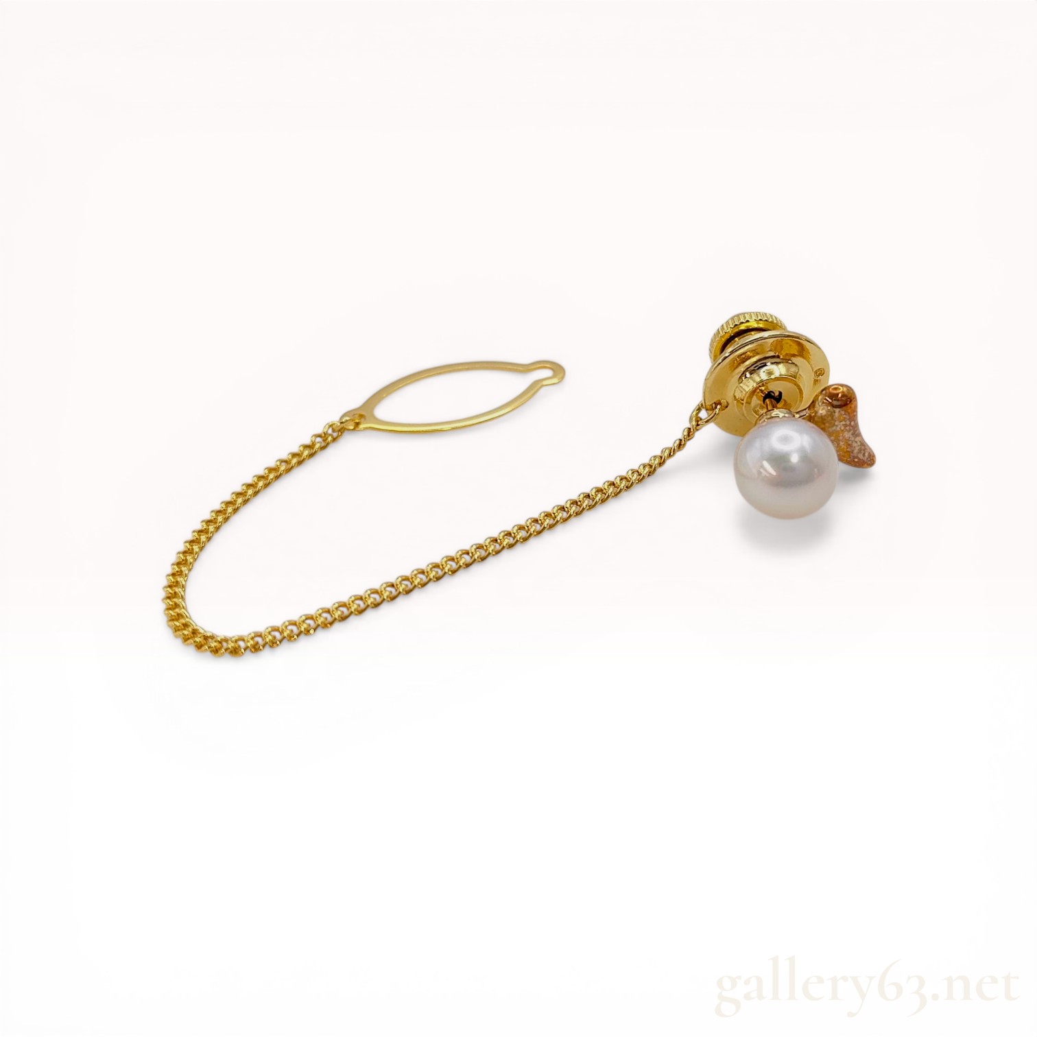Mikimoto 18K Yellow Gold and Cultured Pearl Tie Tack