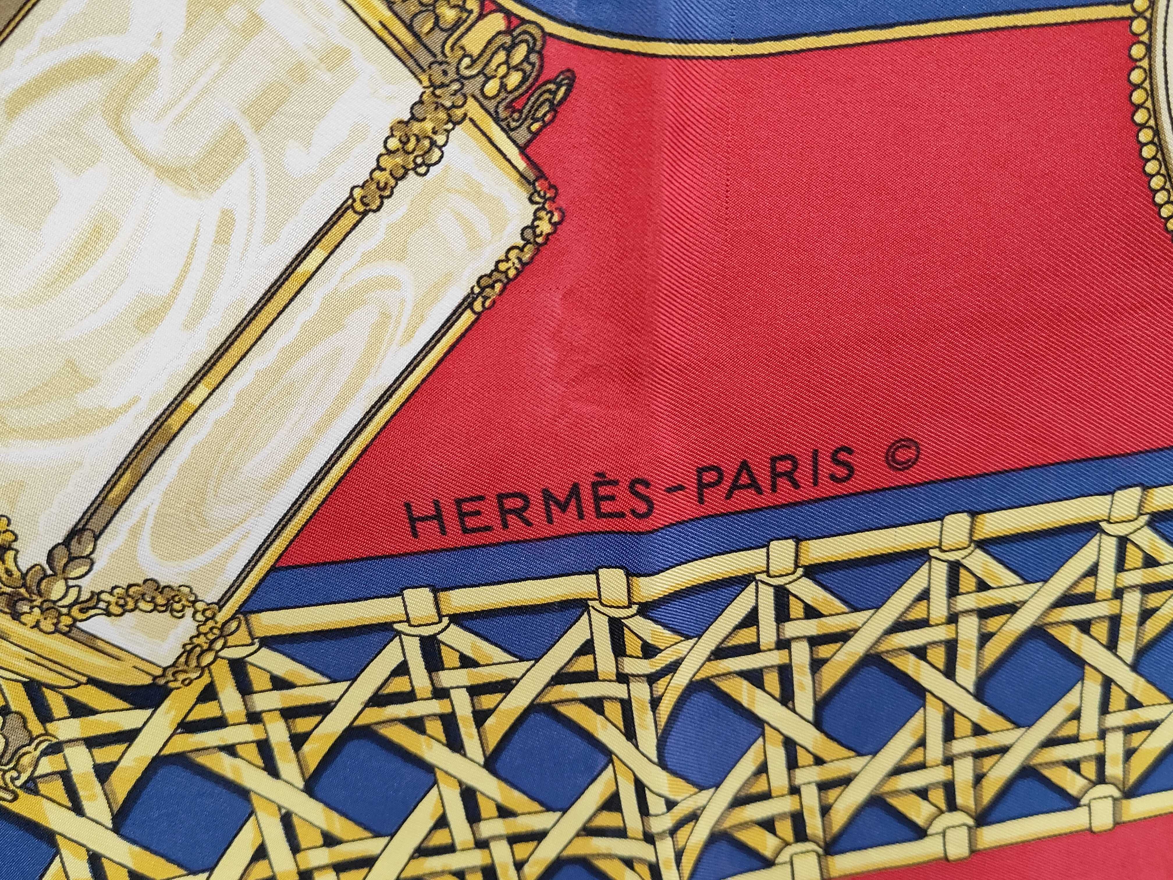 Hermes Paris Feux de Route Silk Carre 90 Scarf