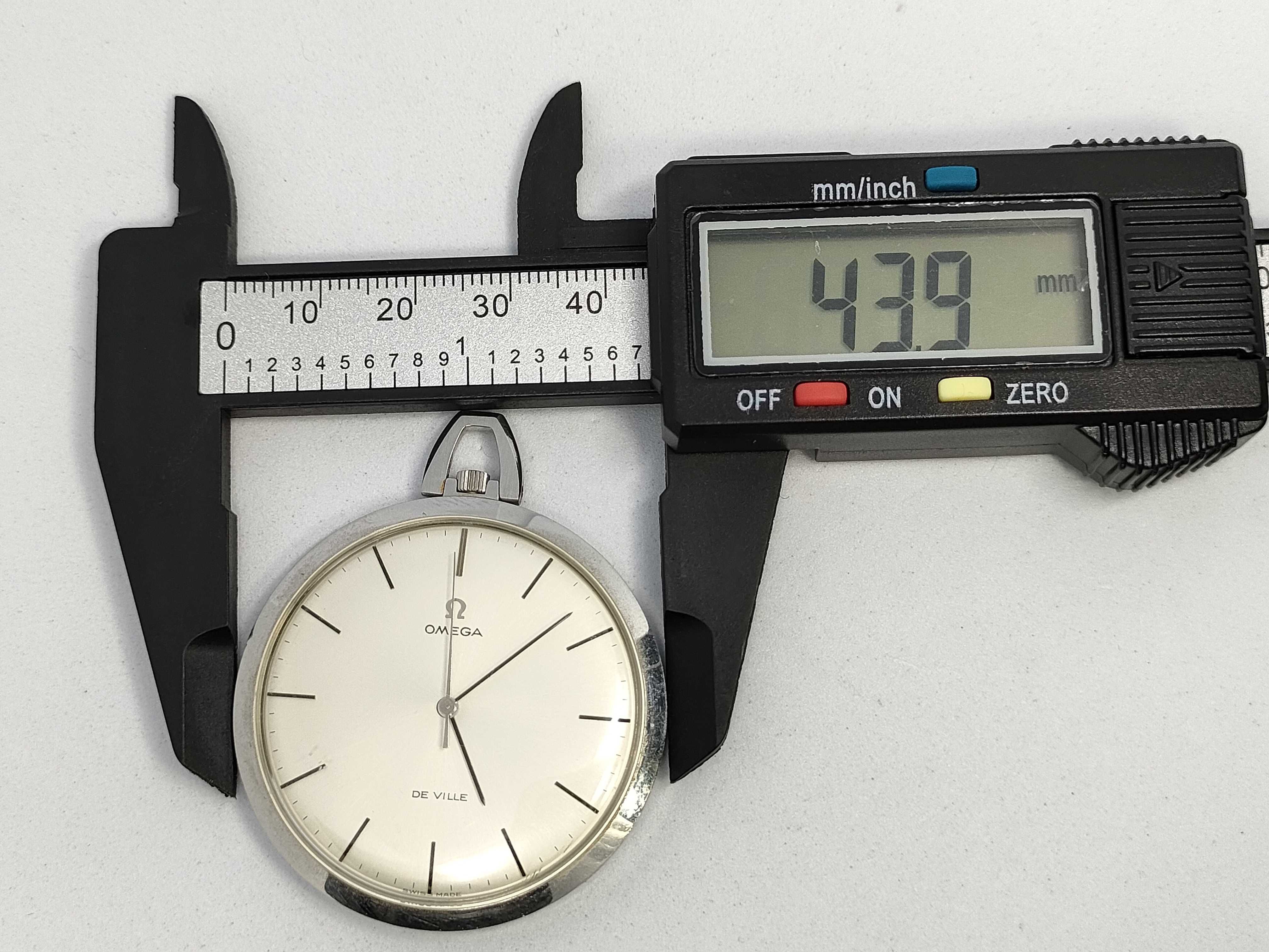 Vintage Omega De Ville Slim Pocket Watch 44mm