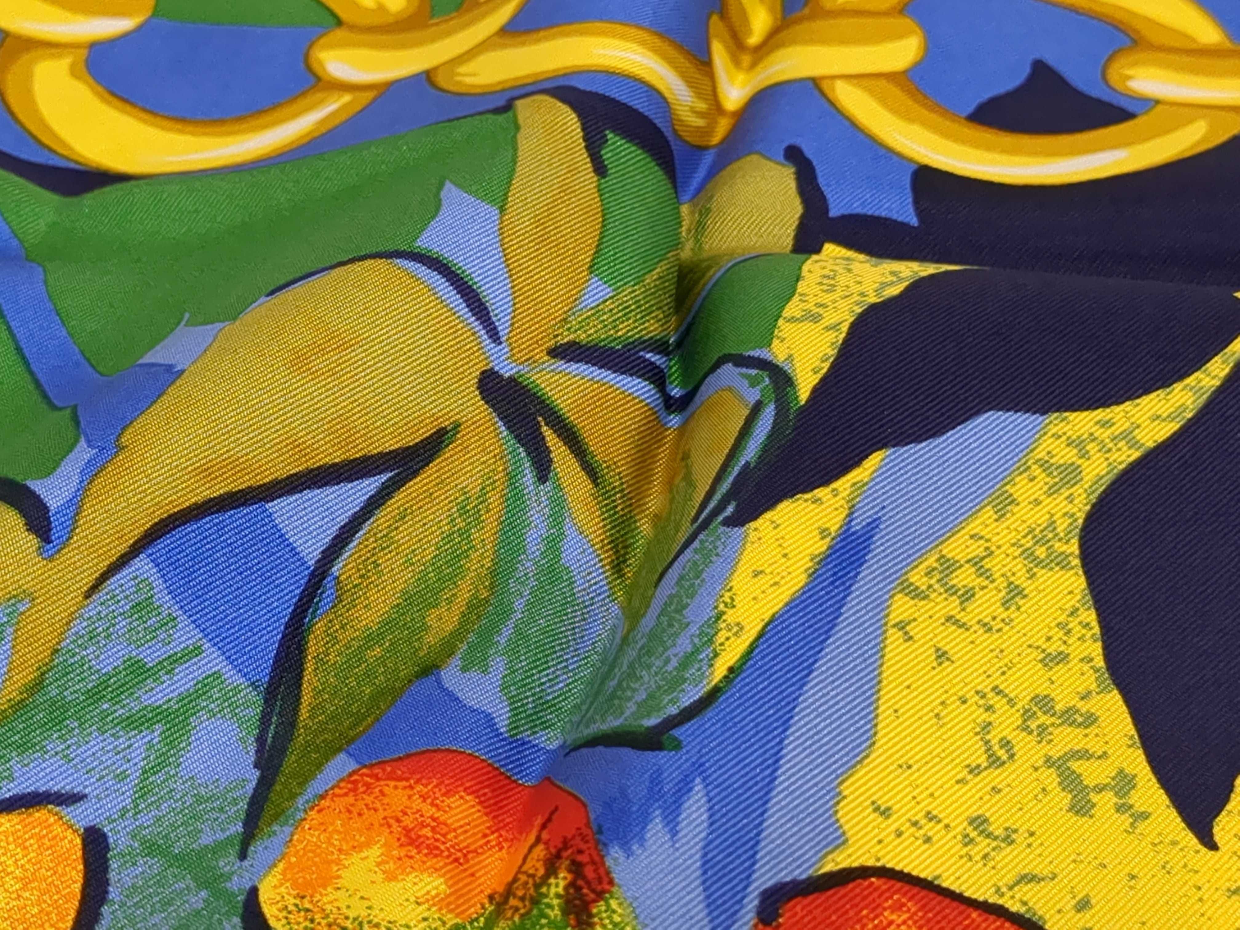A Group of Five Celine Silk Scarves