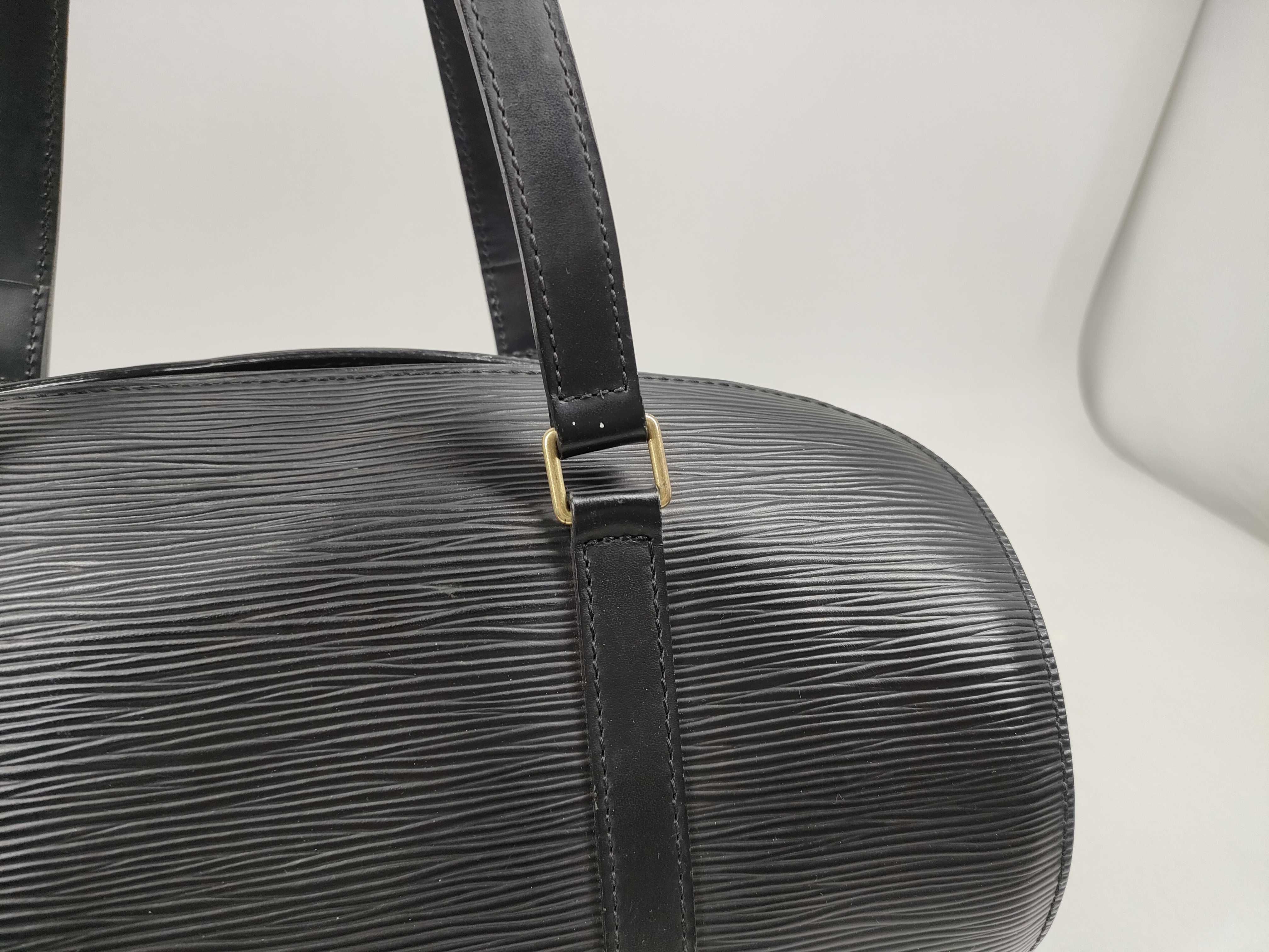 Louis Vuitton Soufflot Black Epi Leather Shoulder Bag