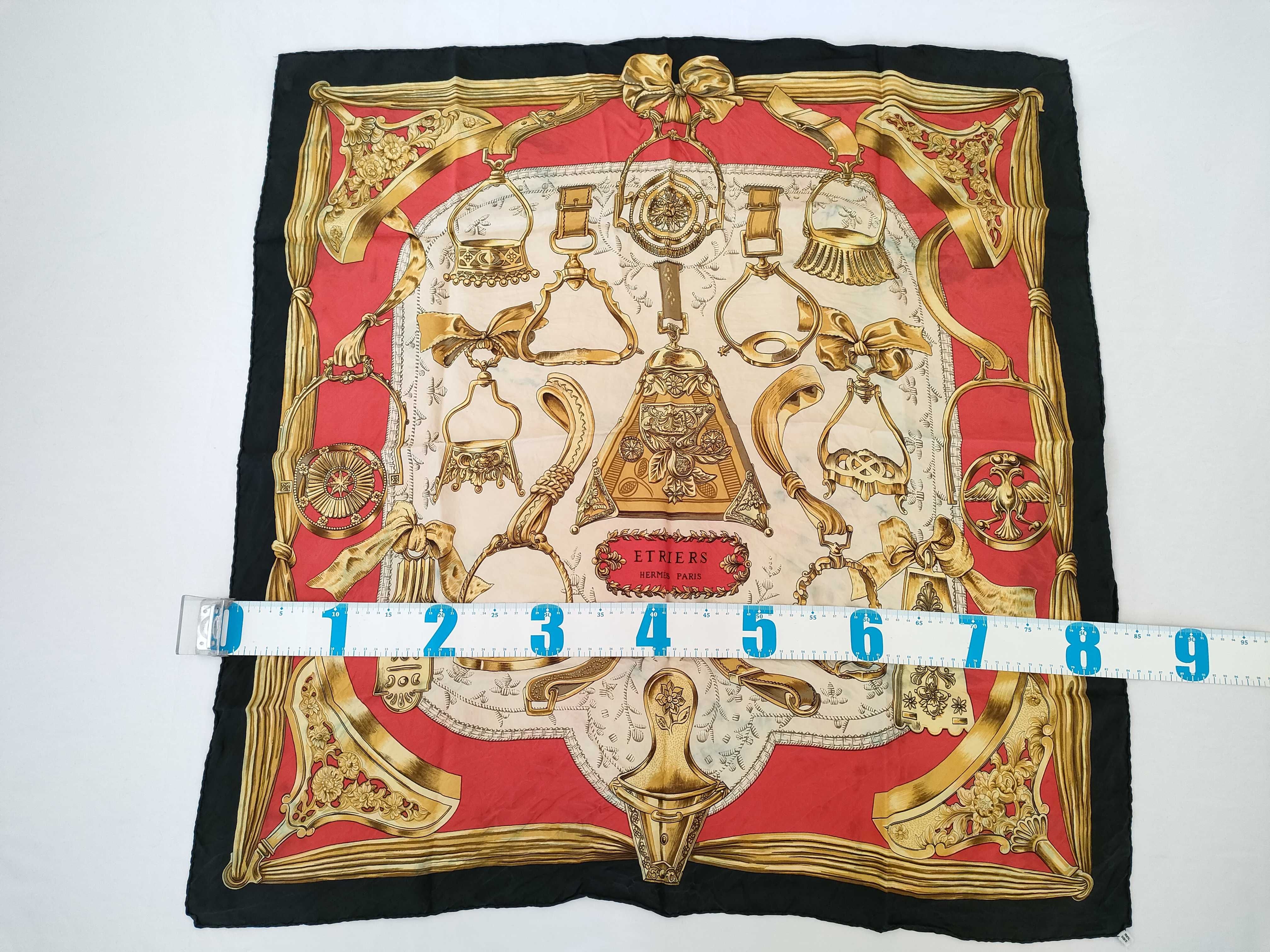 Hermes Etriers Silk Scarf