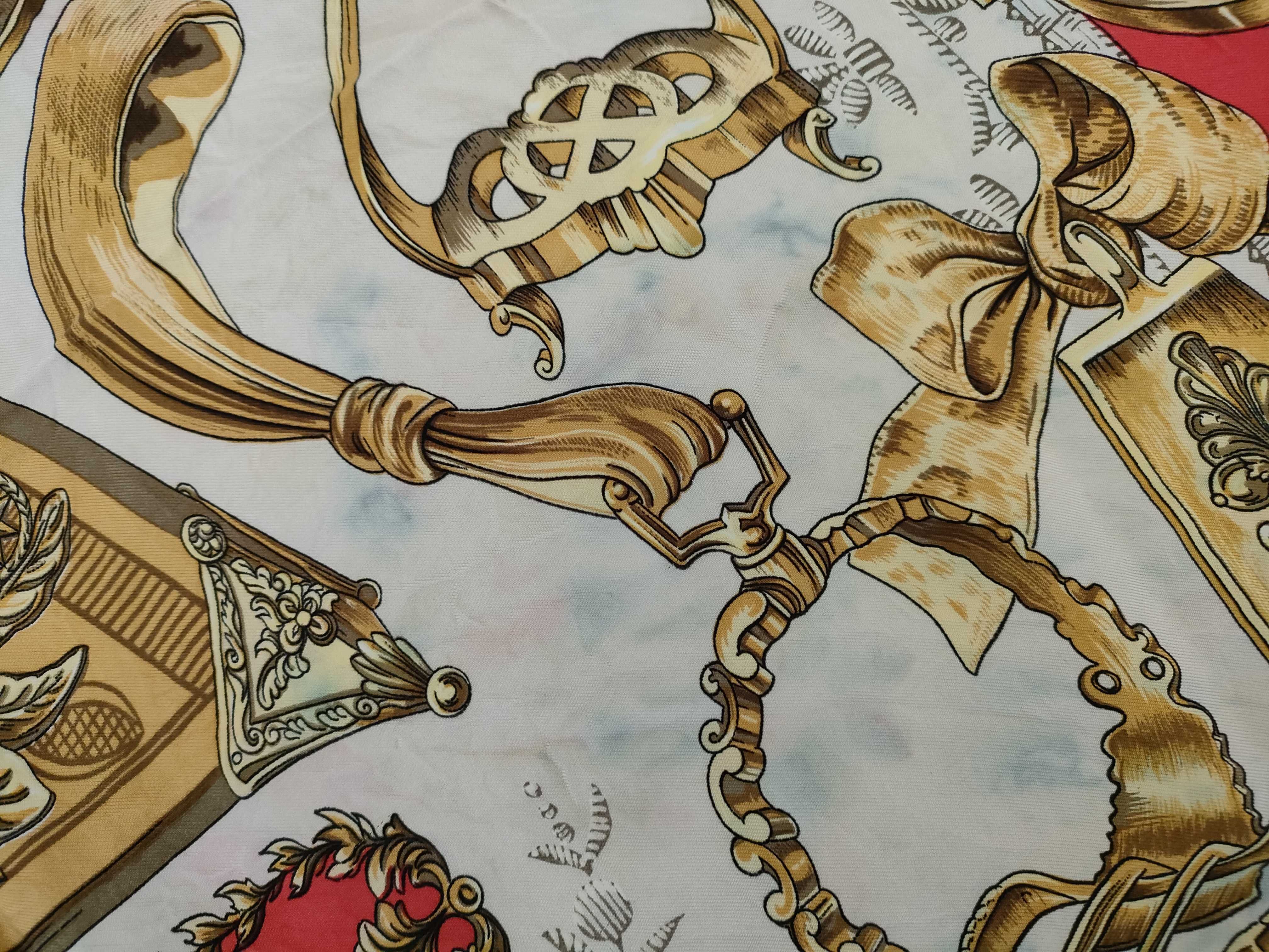 Hermes Etriers Silk Scarf
