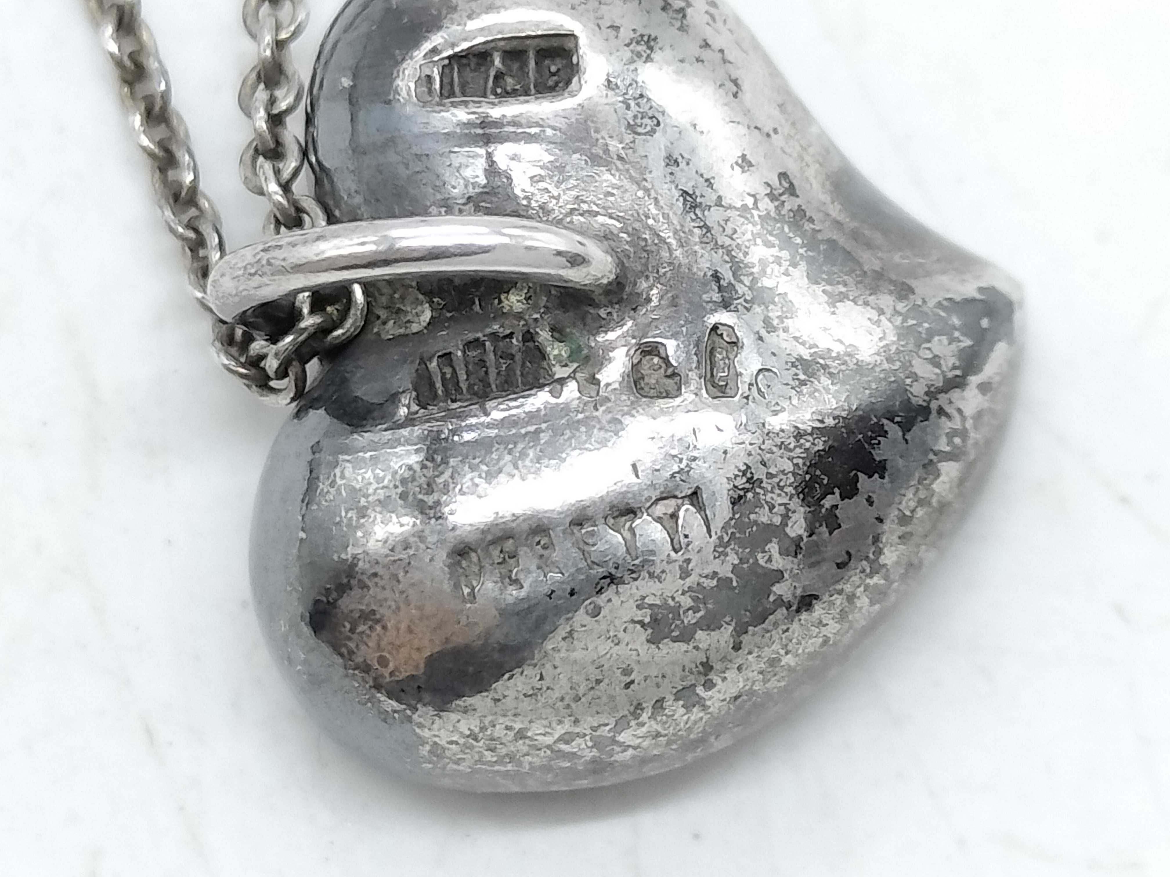 Tiffany & Co. Elsa Peretti Sterling Silver Full Heart Pendant Necklace