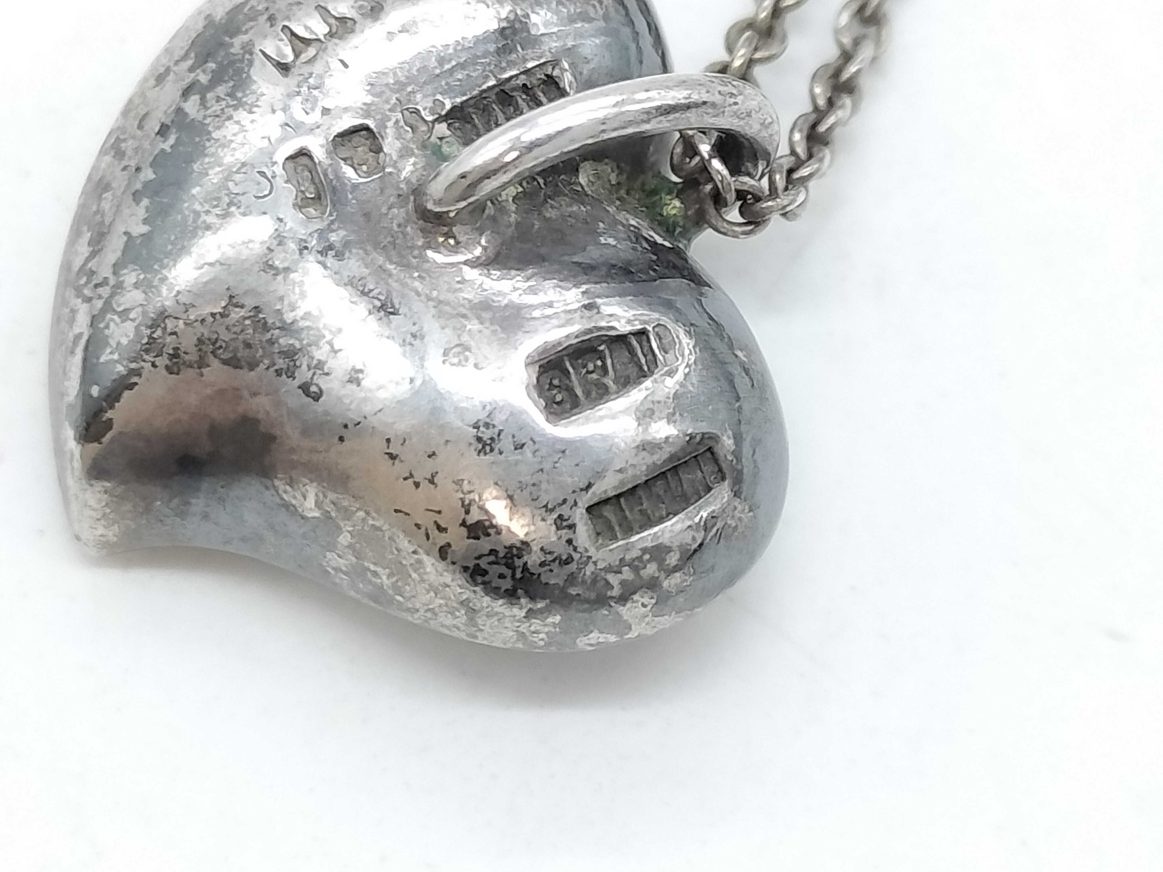 Tiffany & Co. Elsa Peretti Sterling Silver Full Heart Pendant Necklace