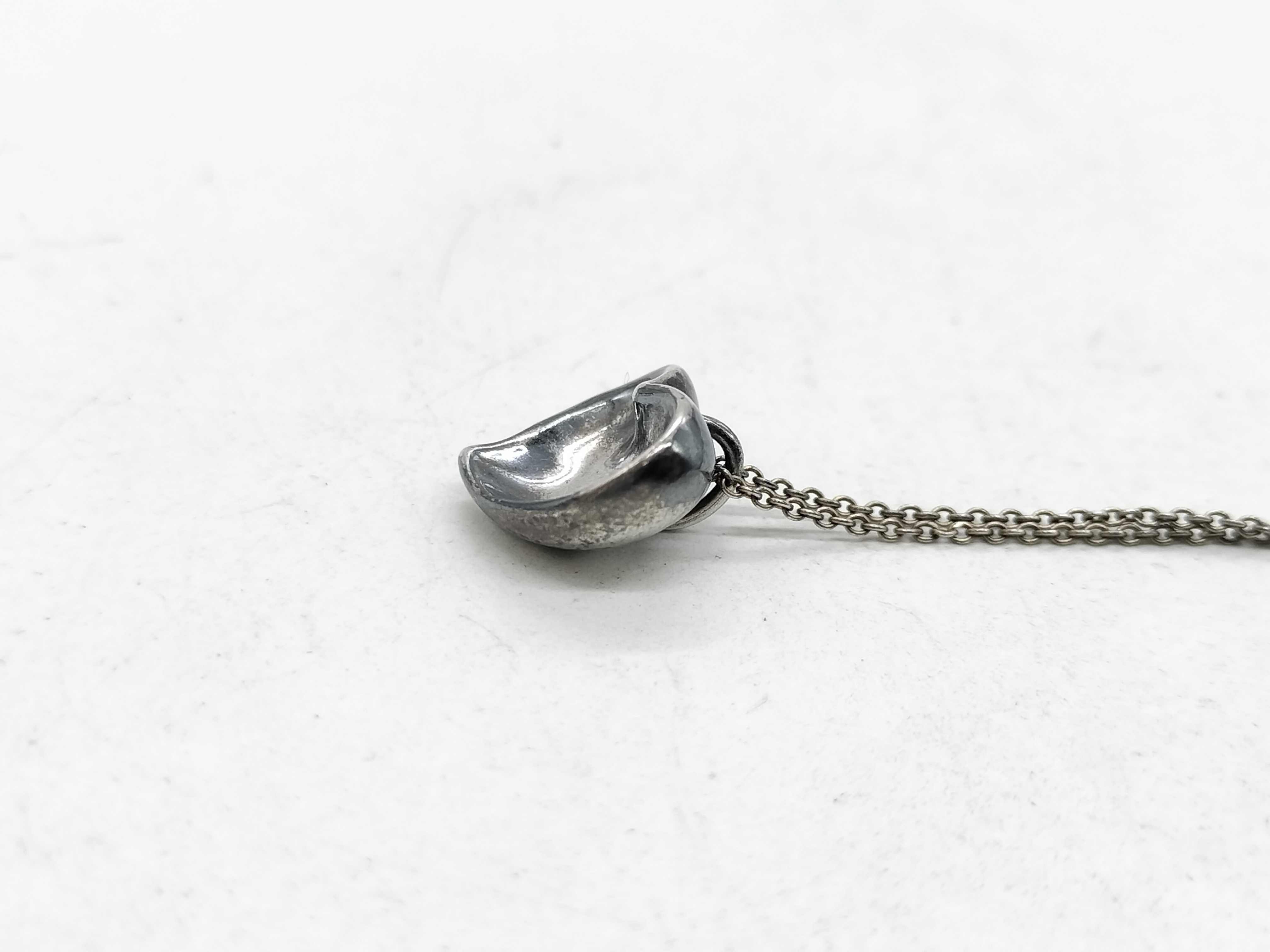 Tiffany & Co. Elsa Peretti Sterling Silver Full Heart Pendant Necklace