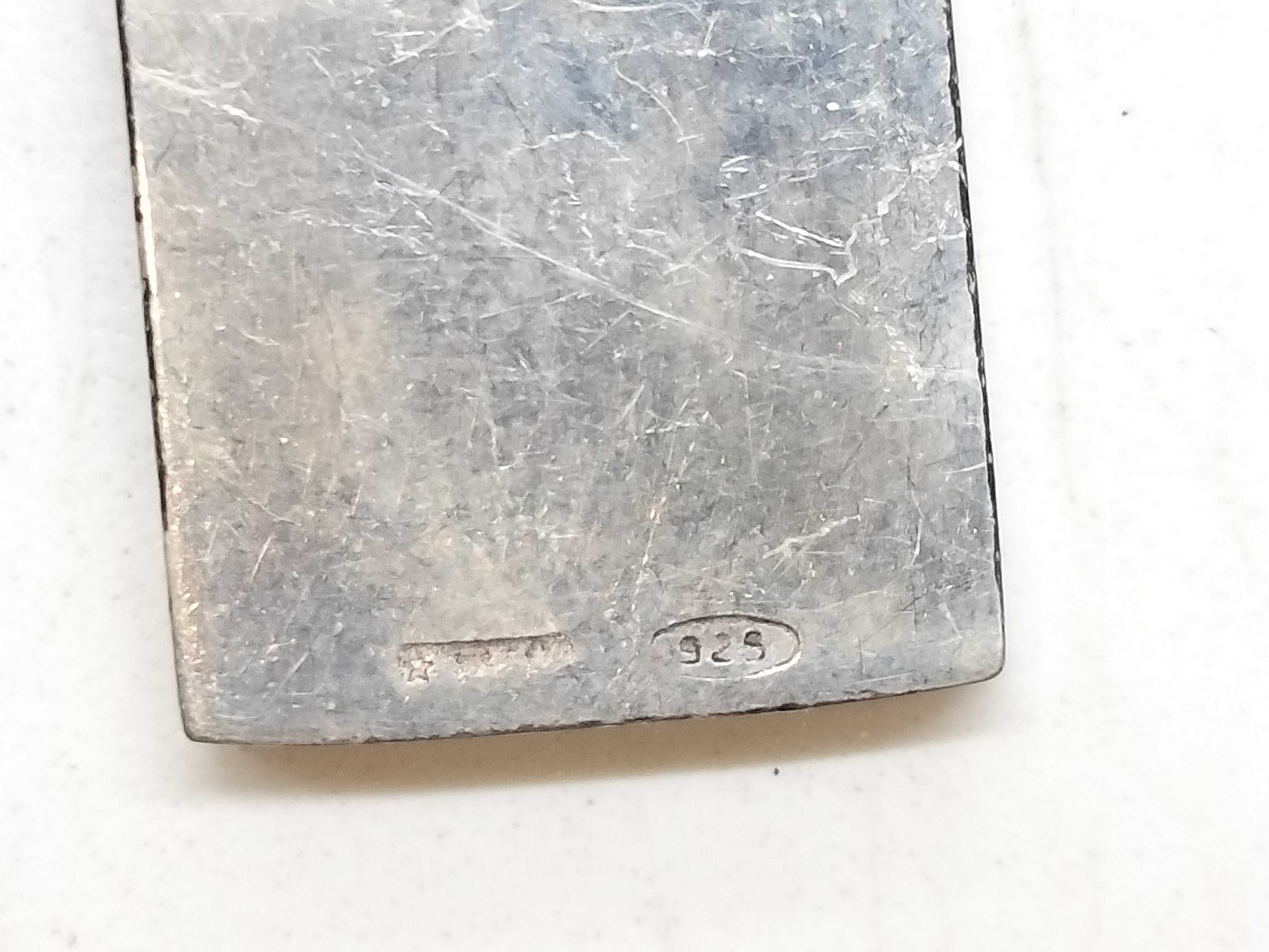 Gucci Sterling Silver Tag Pendant Necklace
