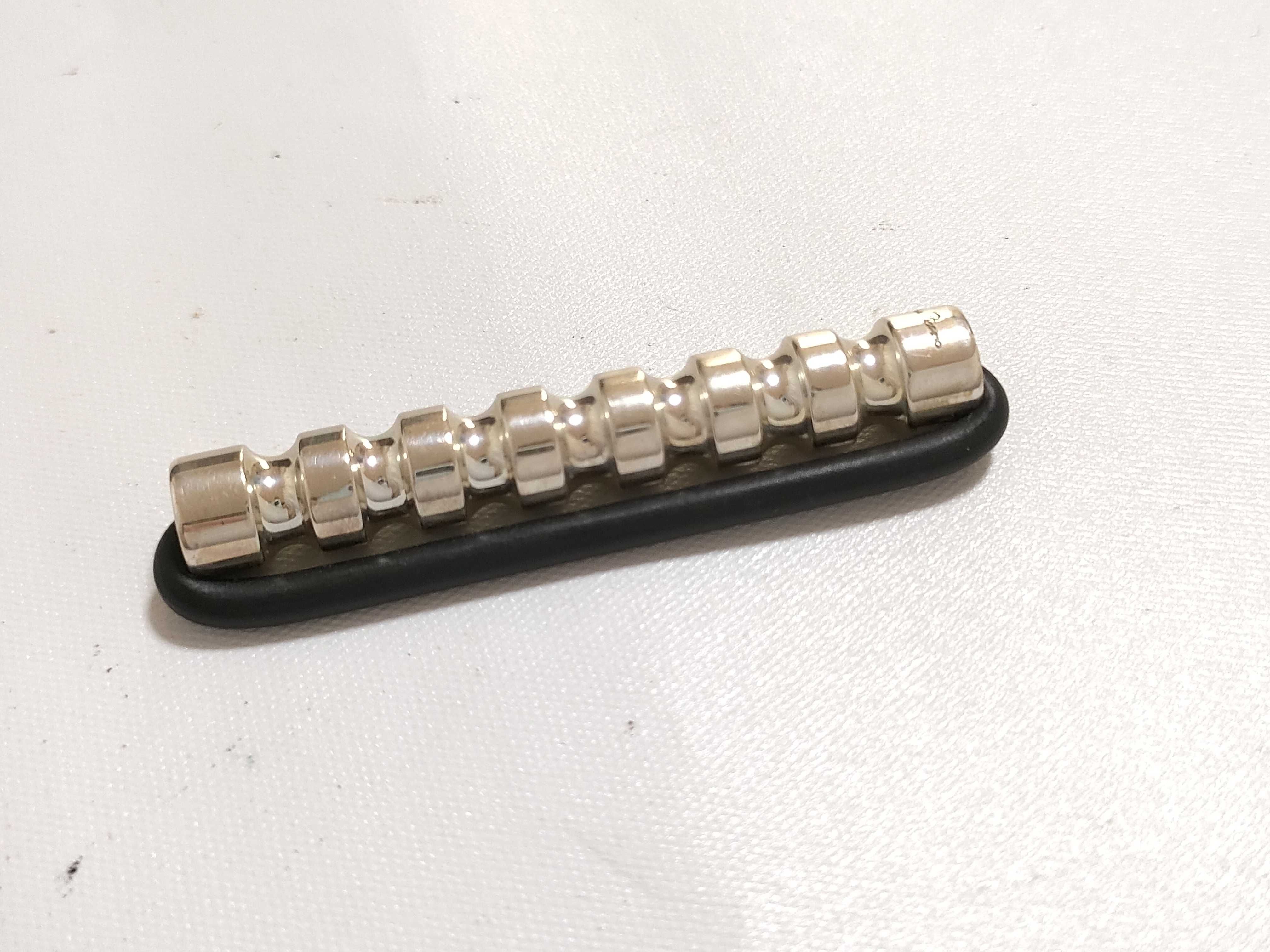 Sterling Silver and Rubber Cord Bracelet, Paloma Picasso for Tiffany and Co. Groove Roller