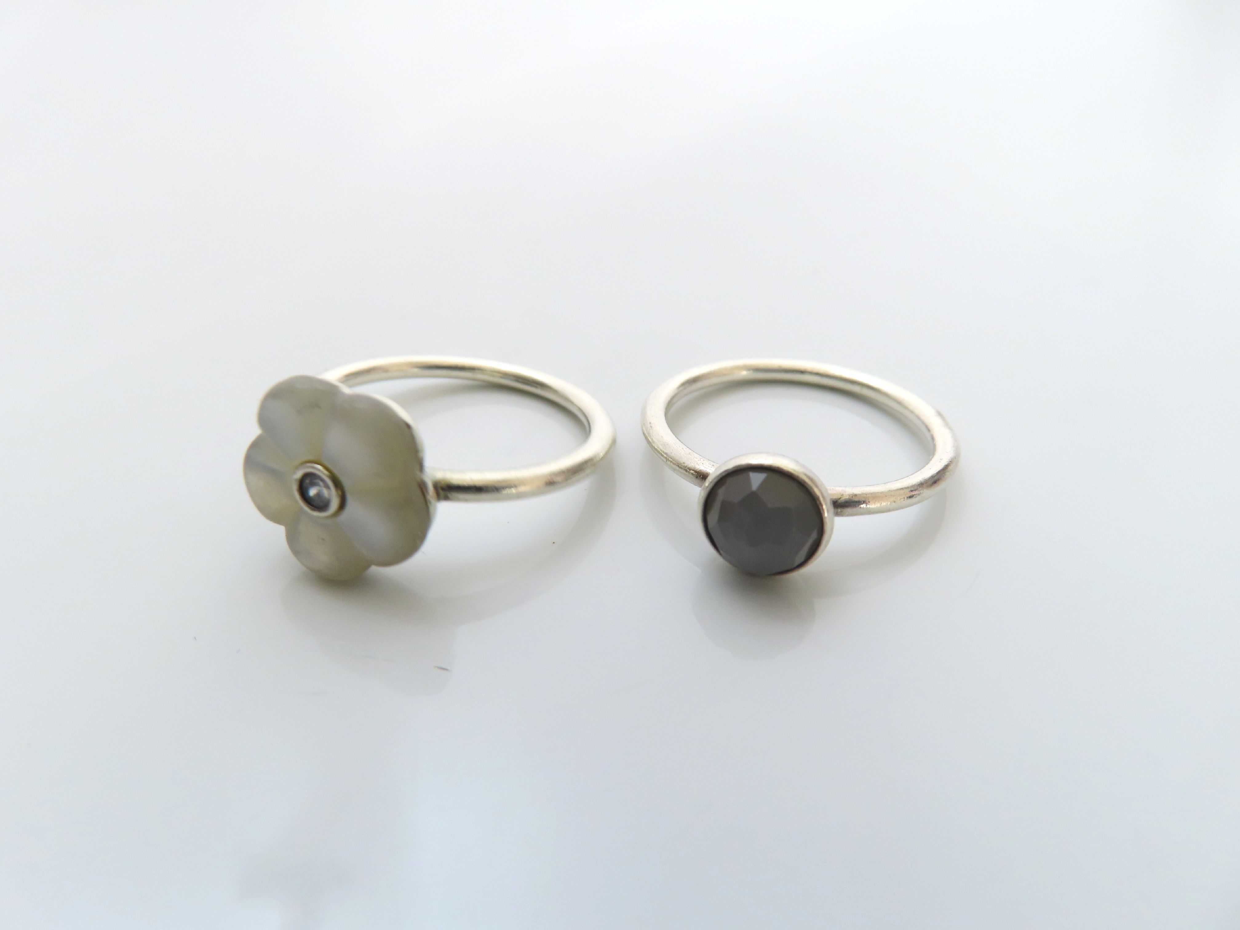 A Collection of Pandora and Sterling Silver Fashion Rings