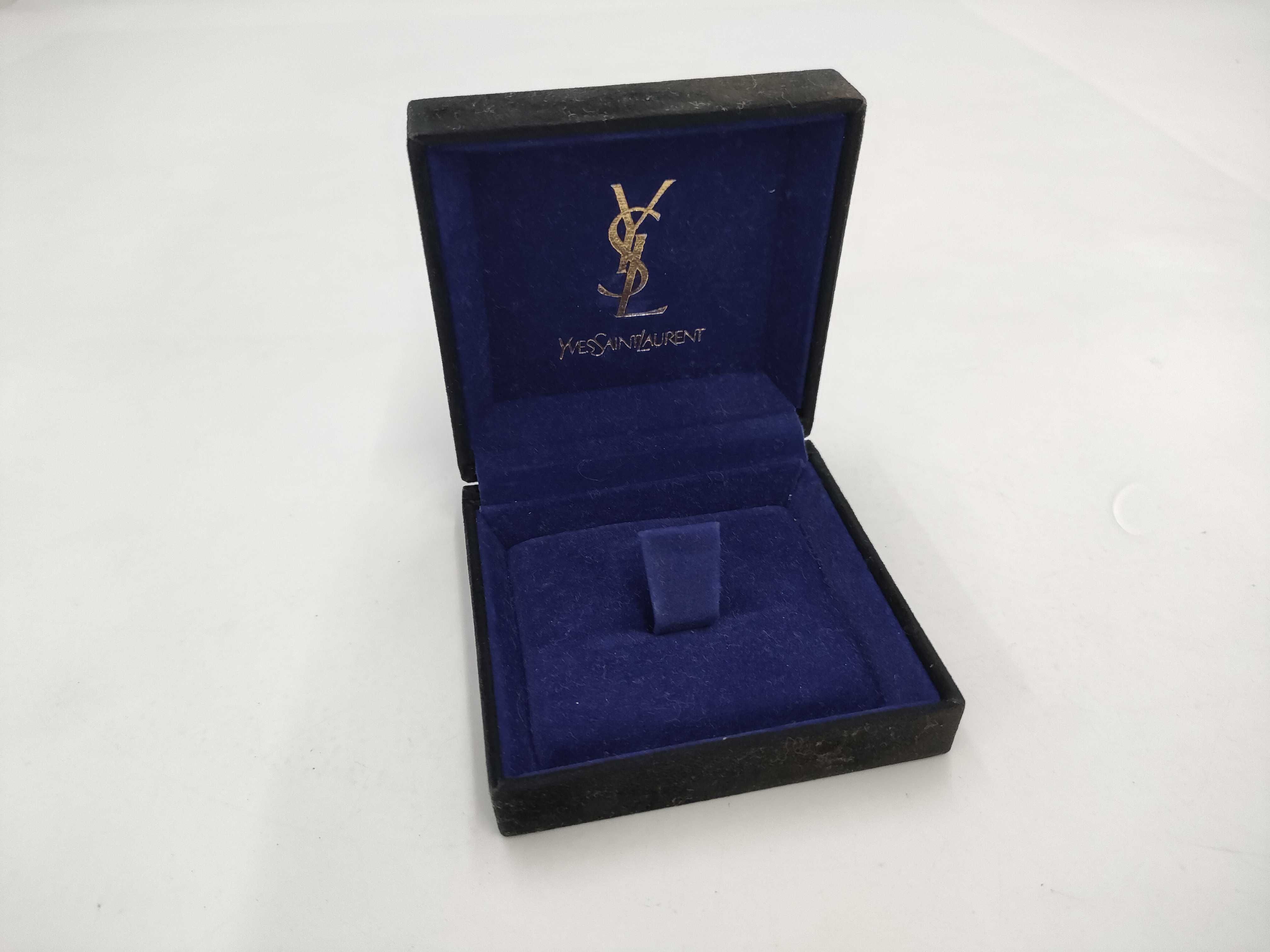 Yves Saint Laurent Tie Bar with Logo Detailing, with Box