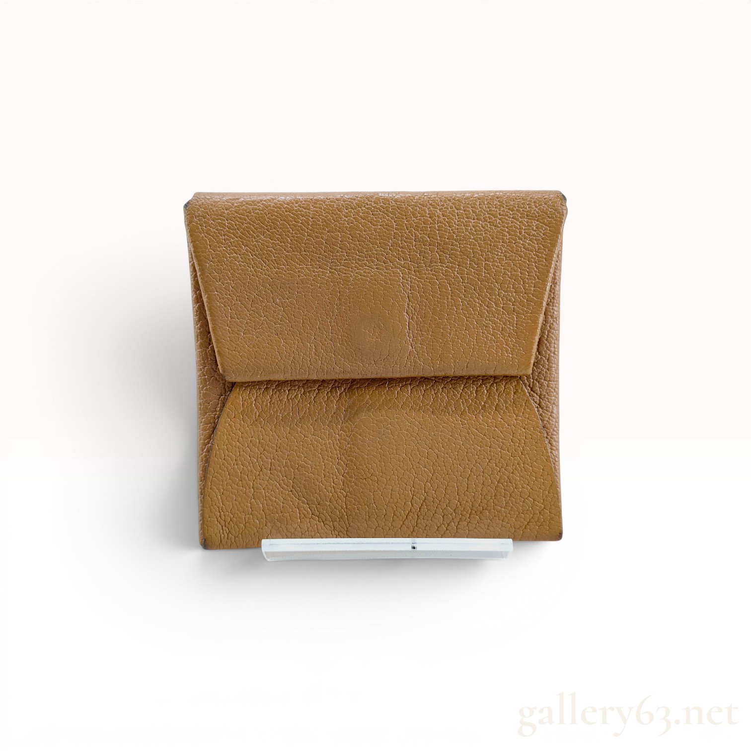 Hermes Bastia Verso Grained Leather Coin Purse
