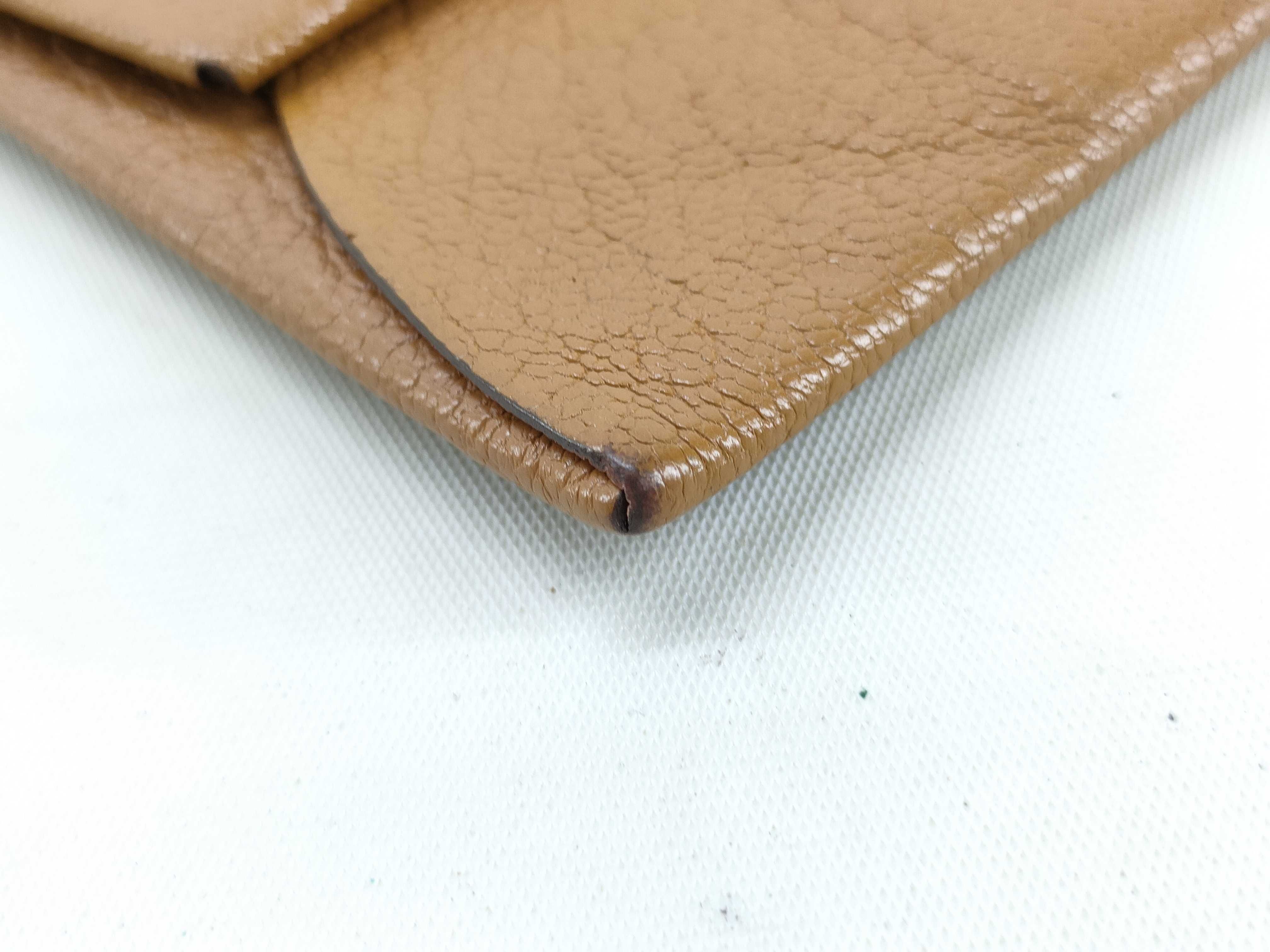 Hermes Bastia Verso Grained Leather Coin Purse