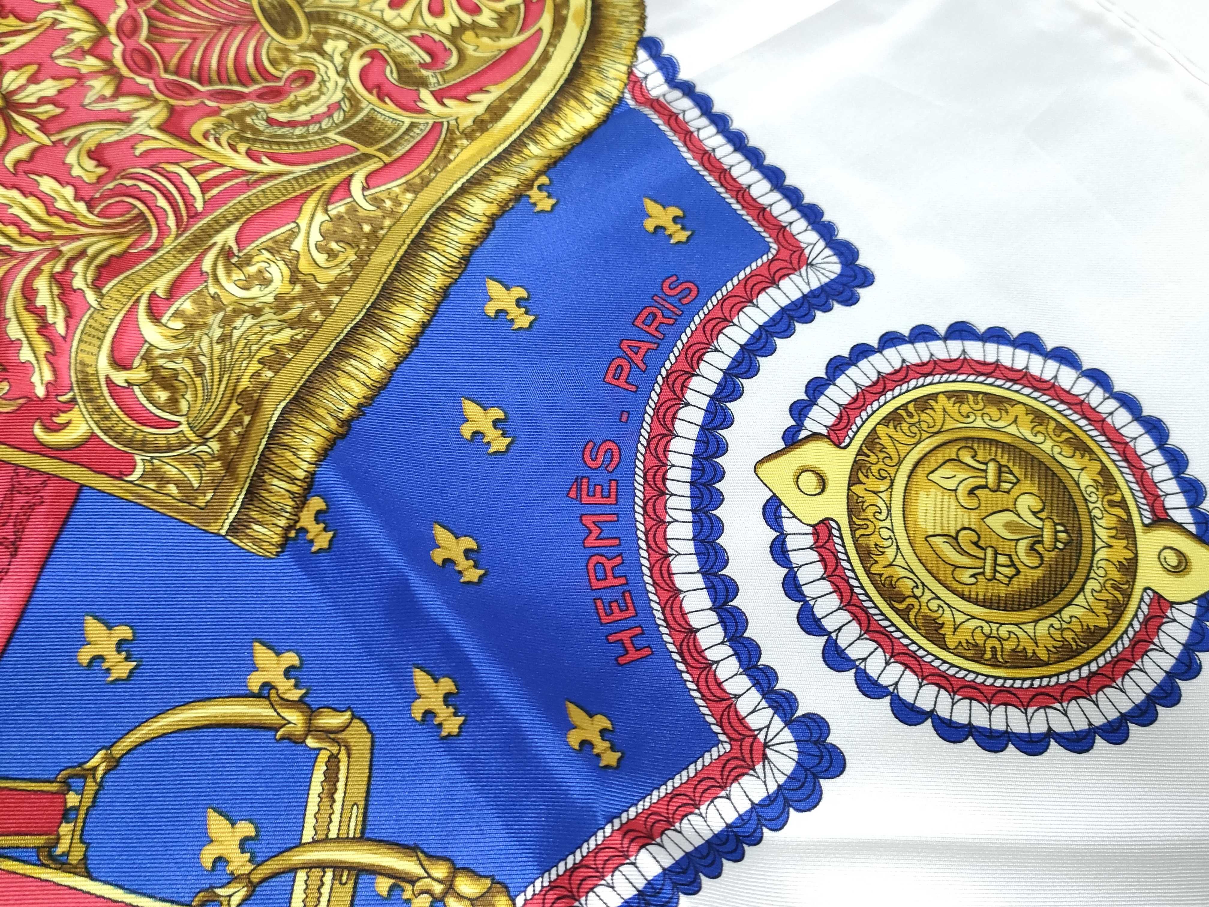Hermes Selles a Housse Silk Scarf by Christiane Vauzelles