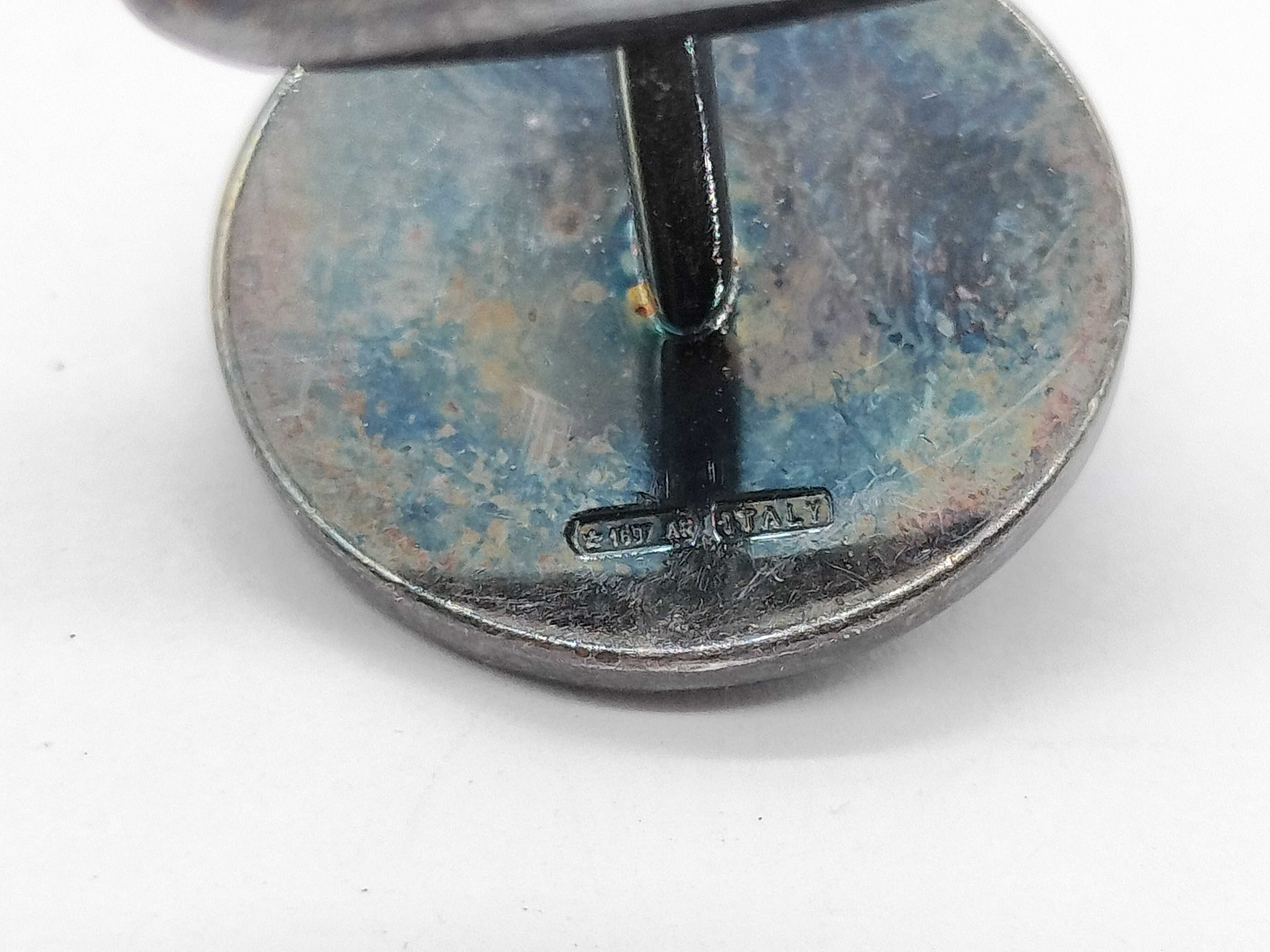 A Pair of Bulgari Bulgari Sterling Silver Cufflinks