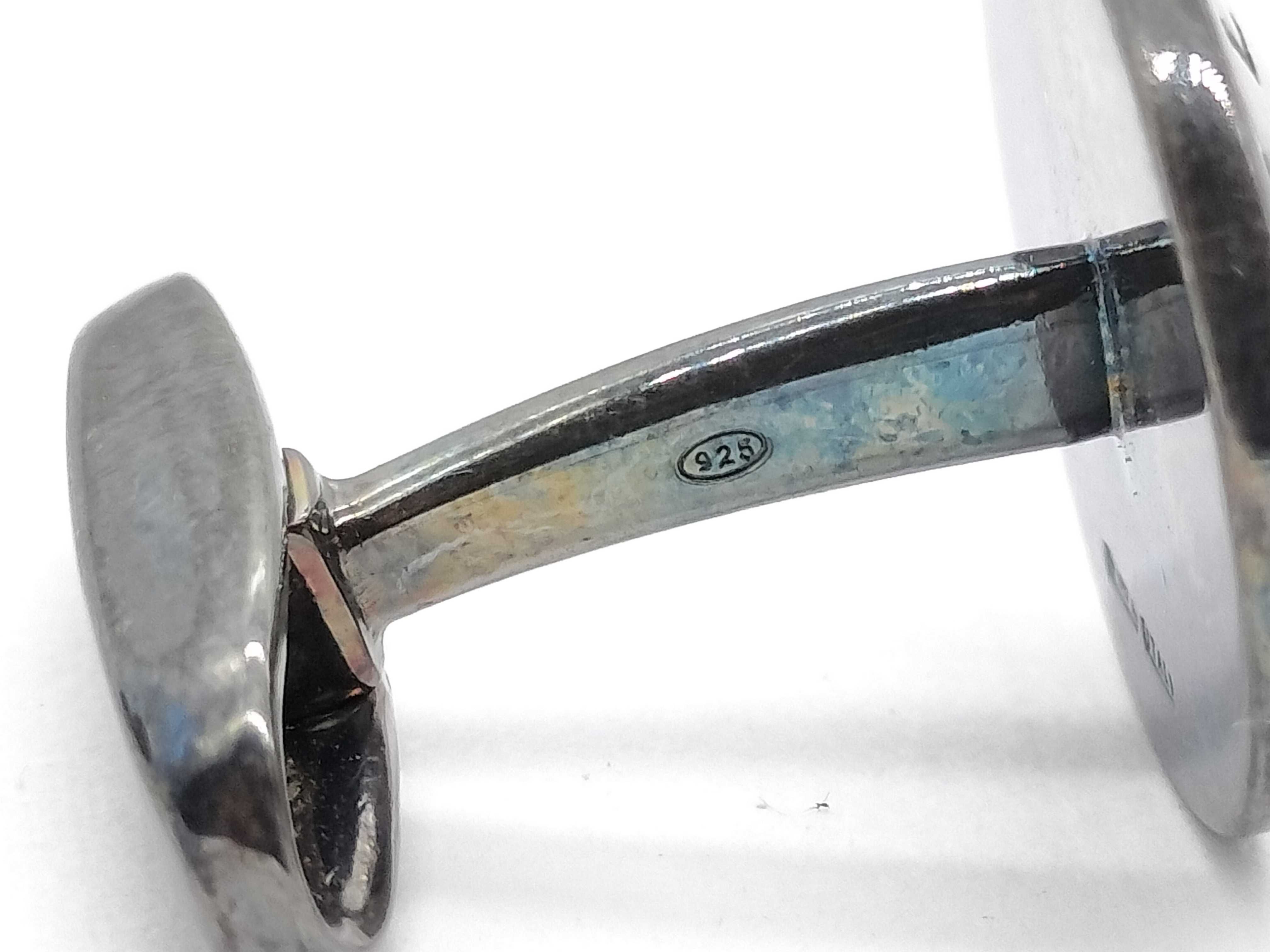 A Pair of Bulgari Bulgari Sterling Silver Cufflinks