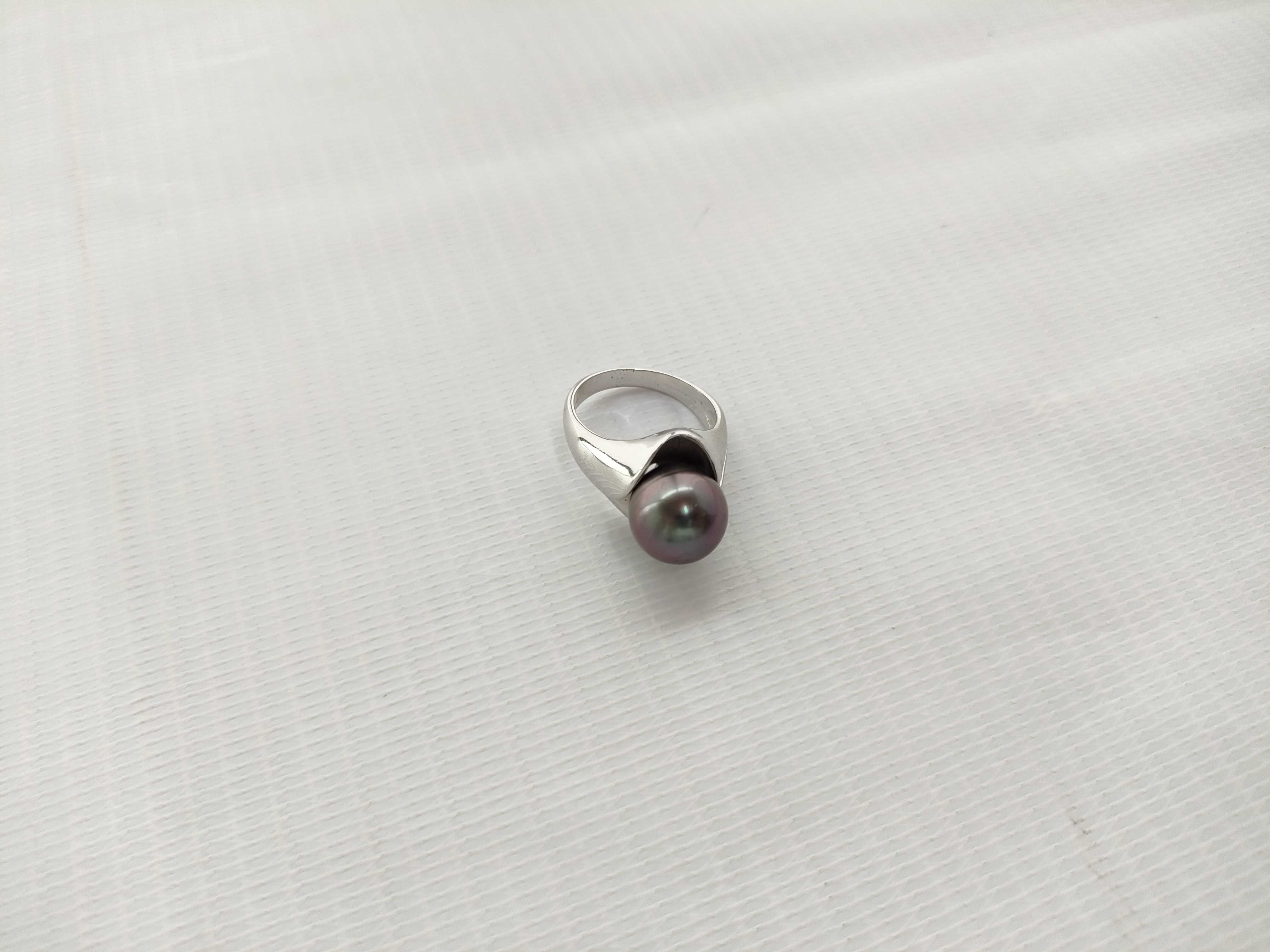 A Trio of Modernist Cultured Pearl and Sterling Silver Jewelry