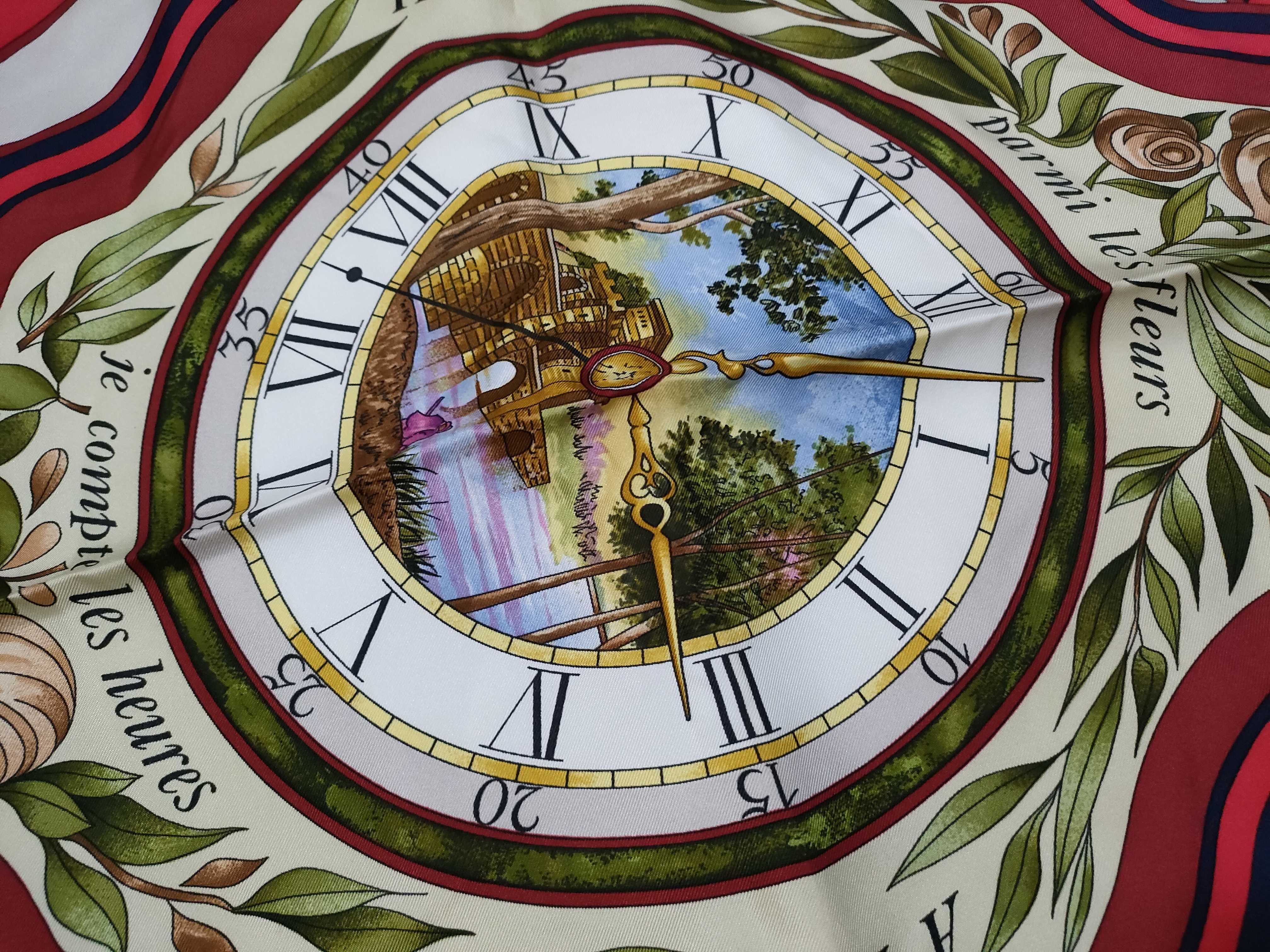 Hermes La Ronde des Heures 90cm Silk Twill Scarf