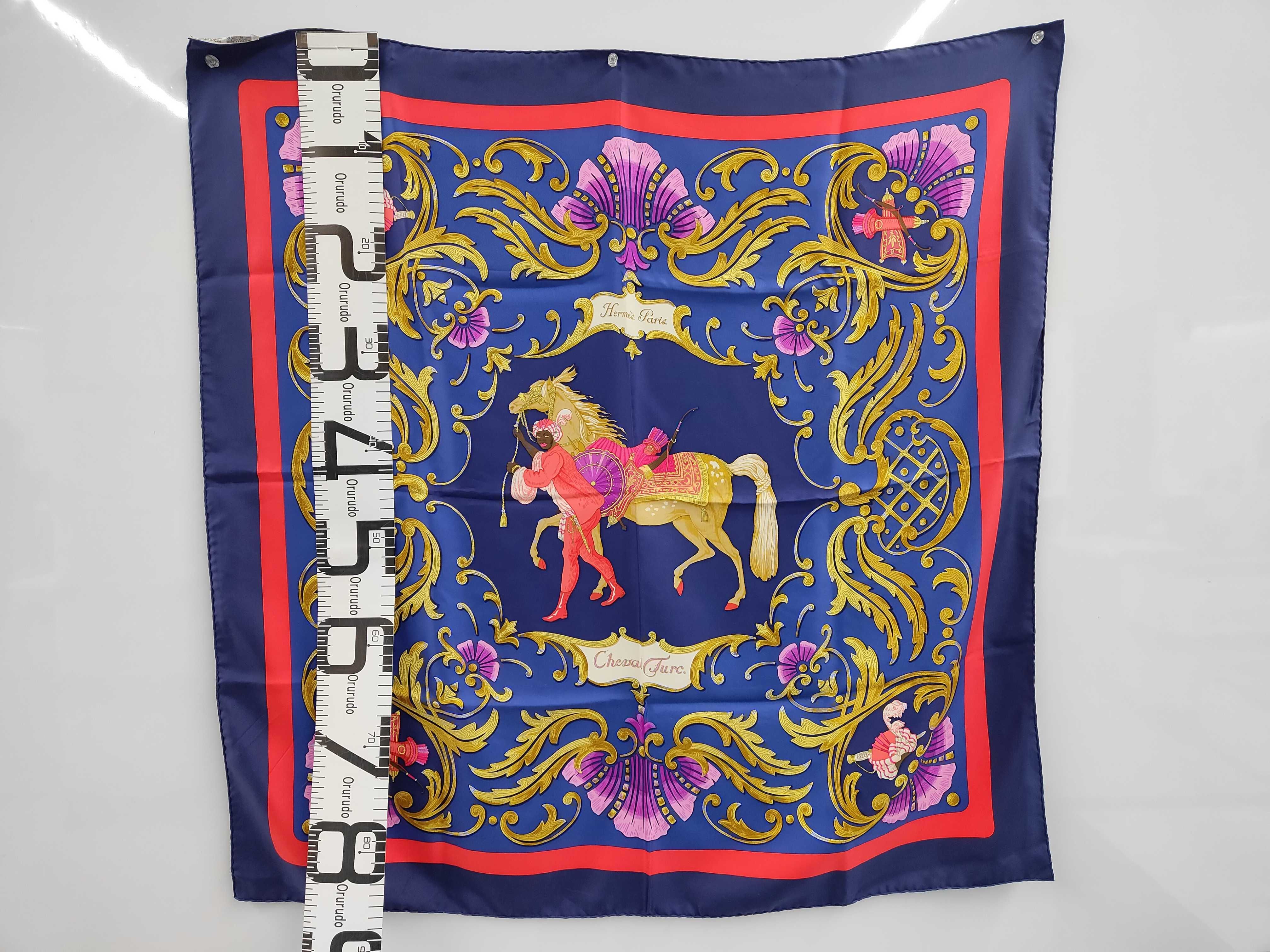 Hermes Paris Cheval Turc Silk Scarf